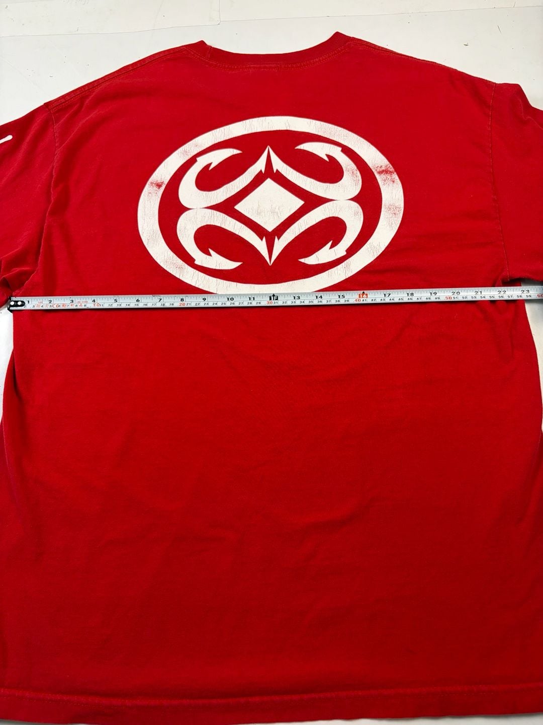Maui Built Long Sleeve Shirt Red Graphic Logo Print Size XL (OF) *cracking 18