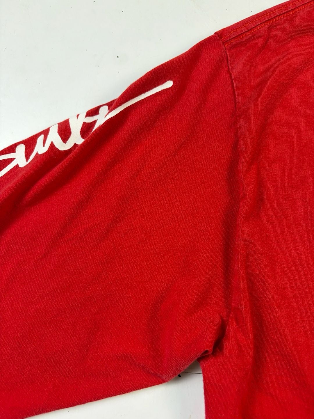 Maui Built Long Sleeve Shirt Red Graphic Logo Print Size XL (OF) *cracking 19