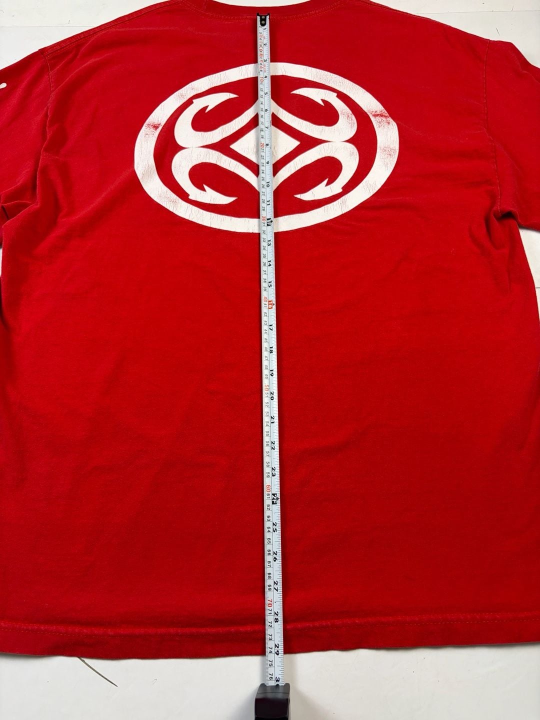Maui Built Long Sleeve Shirt Red Graphic Logo Print Size XL (OF) *cracking 22