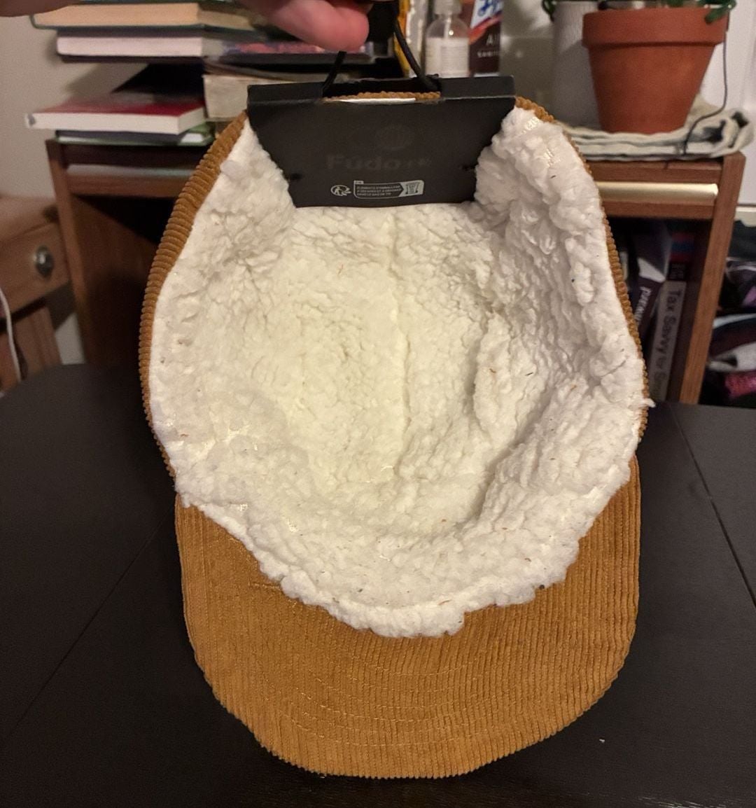 Fúdo Adventure Corduroy Sherpa Lined Hat Brown 4