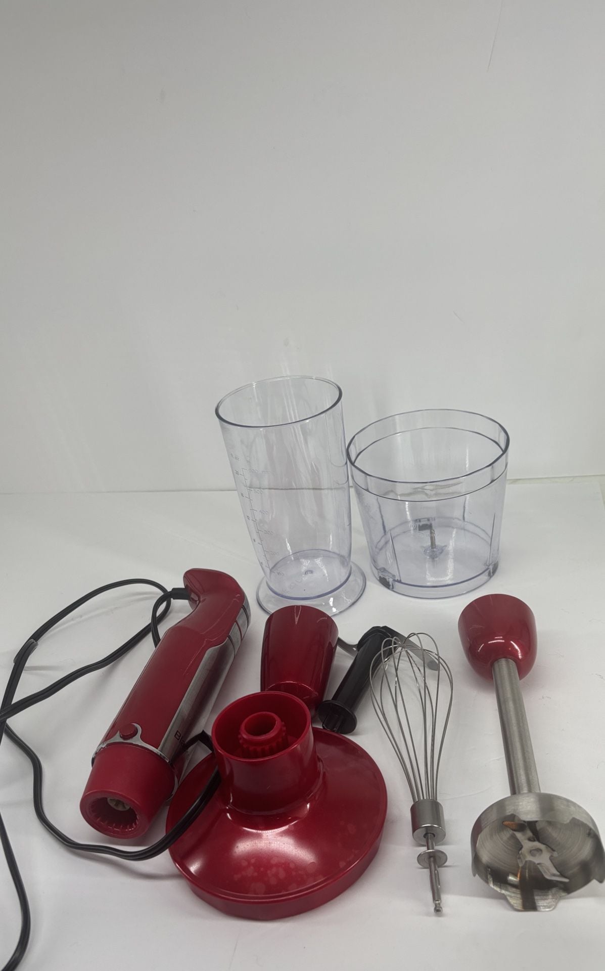 Black+Decker Immersion Hand Blender Set Red 1