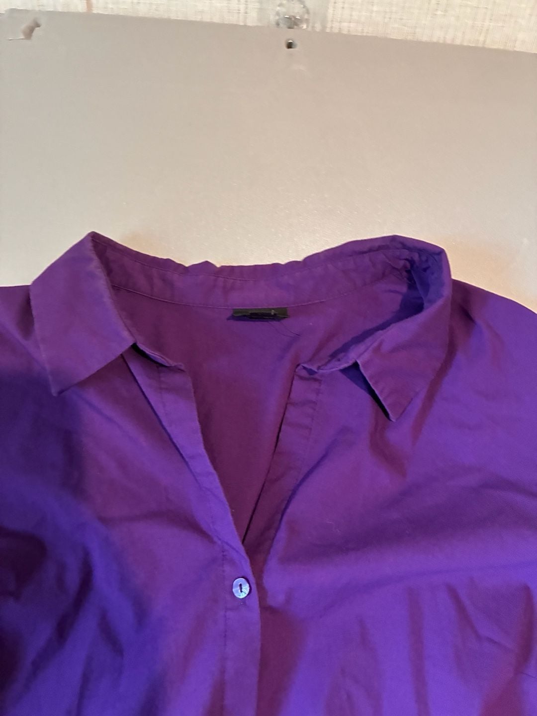Worthington Blouse Size 18 Purple Long Sleeve Shirt 5