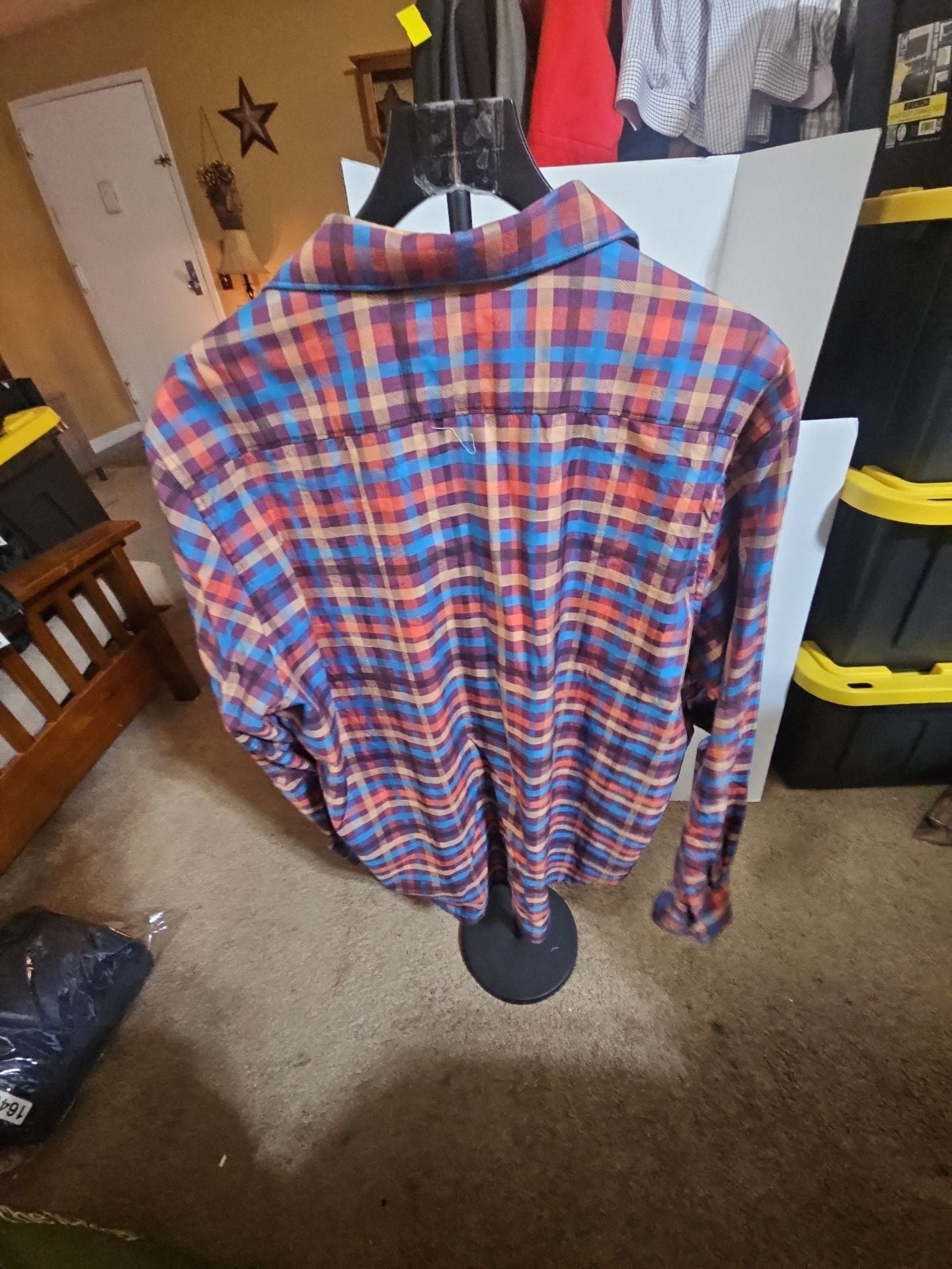 Robert Graham Plaid Long Sleeve Button Up Shirt Size 2XL 3