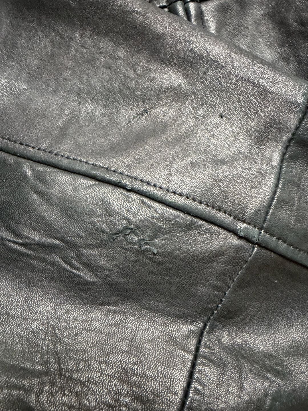 Boston Harbour Leather Jacket Size L Black 4