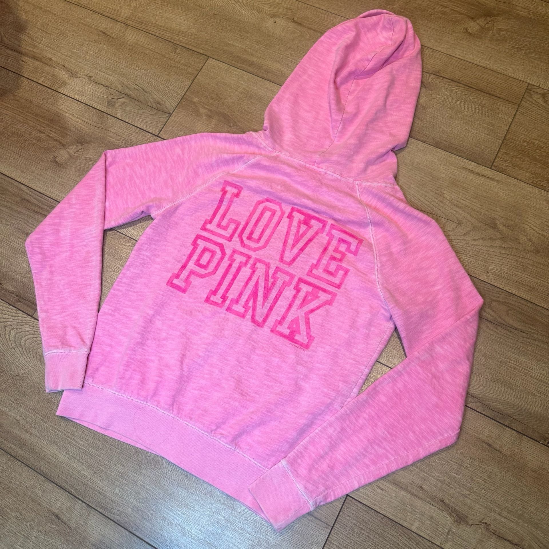 Victoria's Secret Pink Full Zip Hoodie Size S Pink Love Pink 3