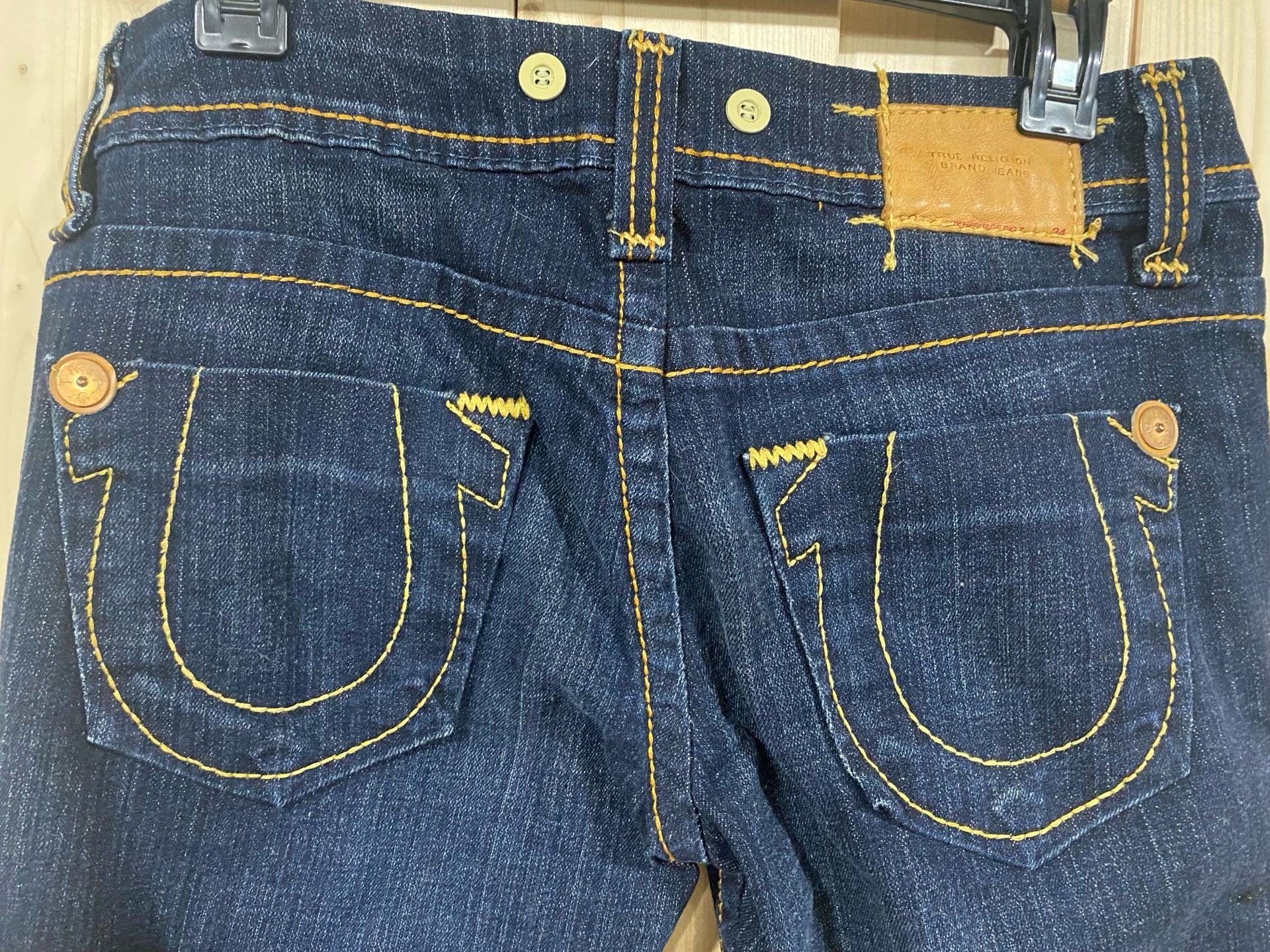 True Religion Flare Denim Jeans Dark Wash Blue 10