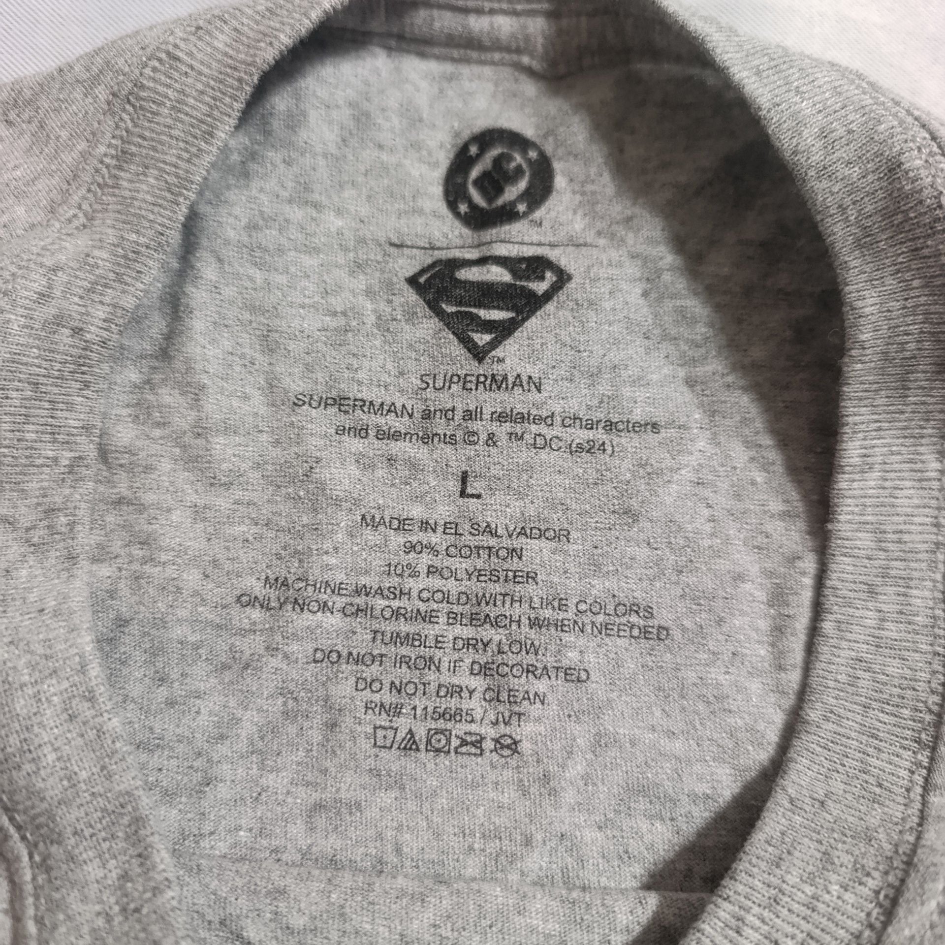 DC Comics Superman Action Comics T-Shirt Size L Gray 3