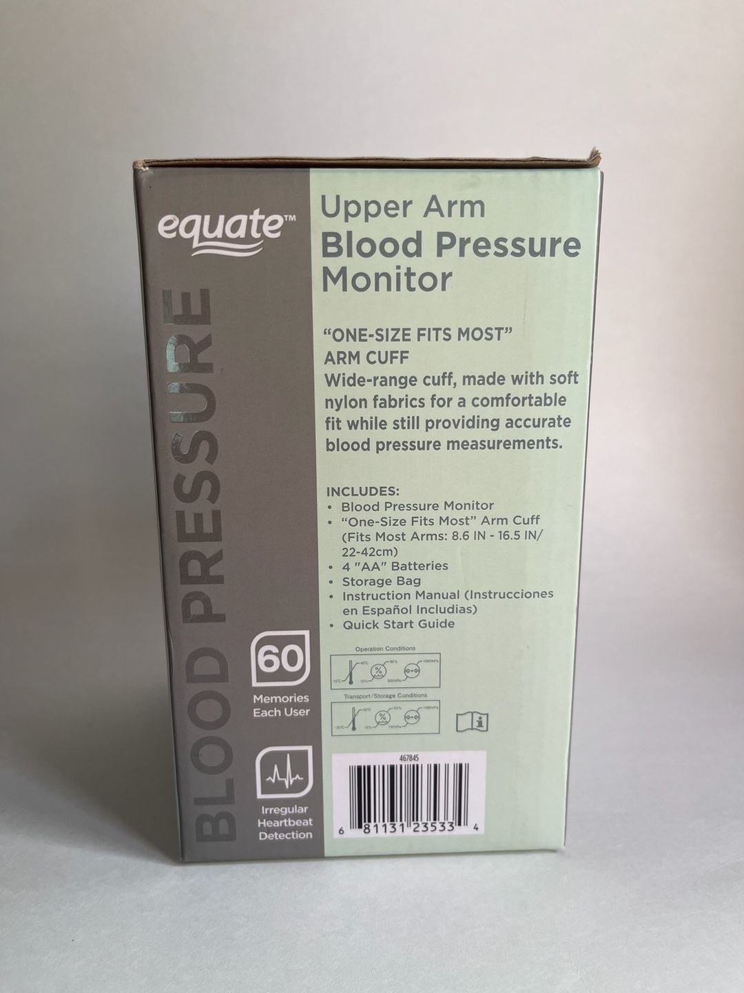 Equate 4000 Series Upper Arm Blood Pressure Monitor New in Box 2