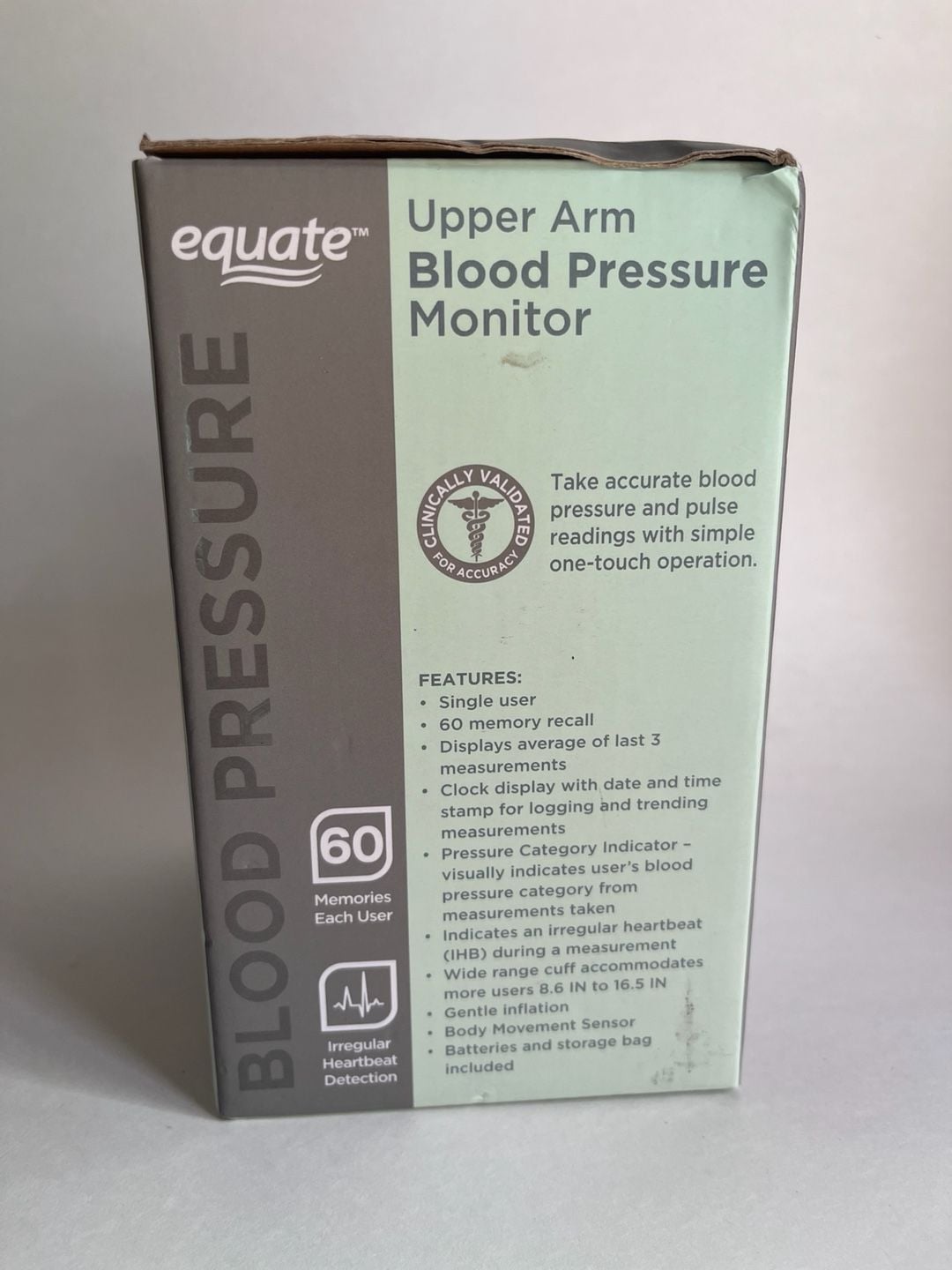 Equate 4000 Series Upper Arm Blood Pressure Monitor New in Box 4