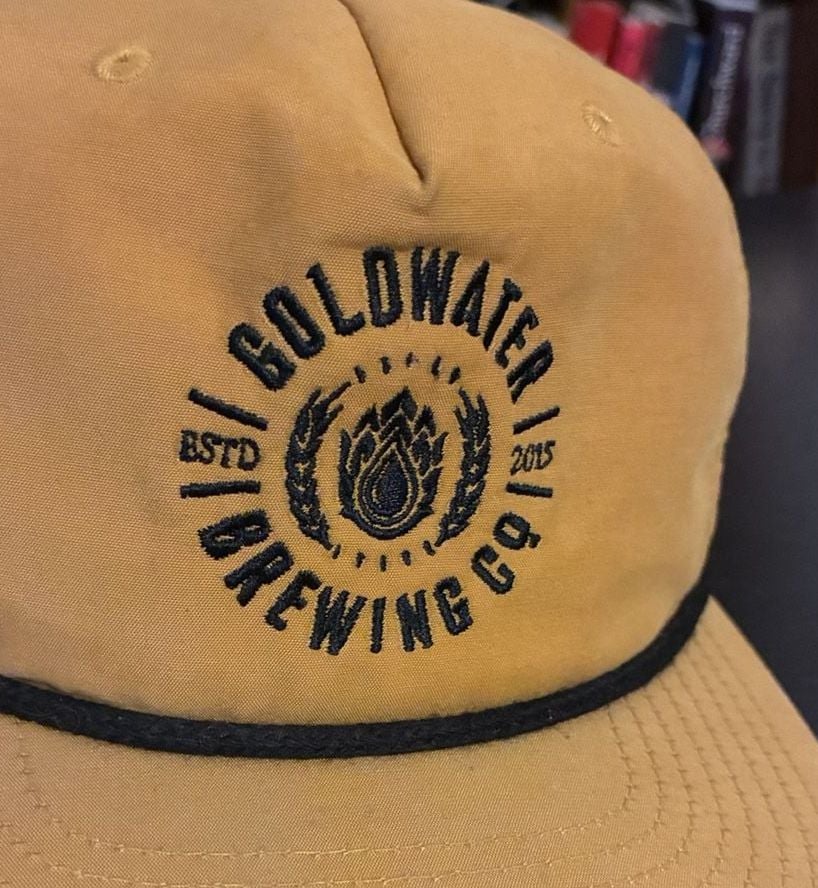 Richardson Goldwater Brewing Co Snapback Hat Yellow Black 7