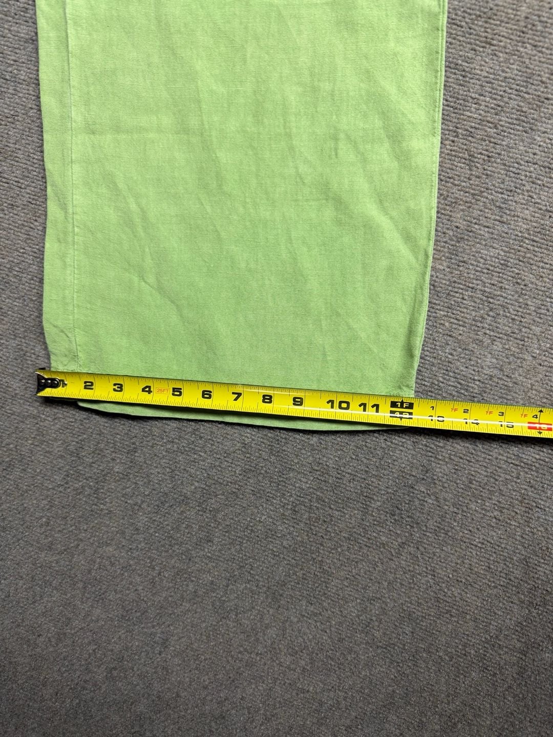 Green Linen Wide Leg Pants 8