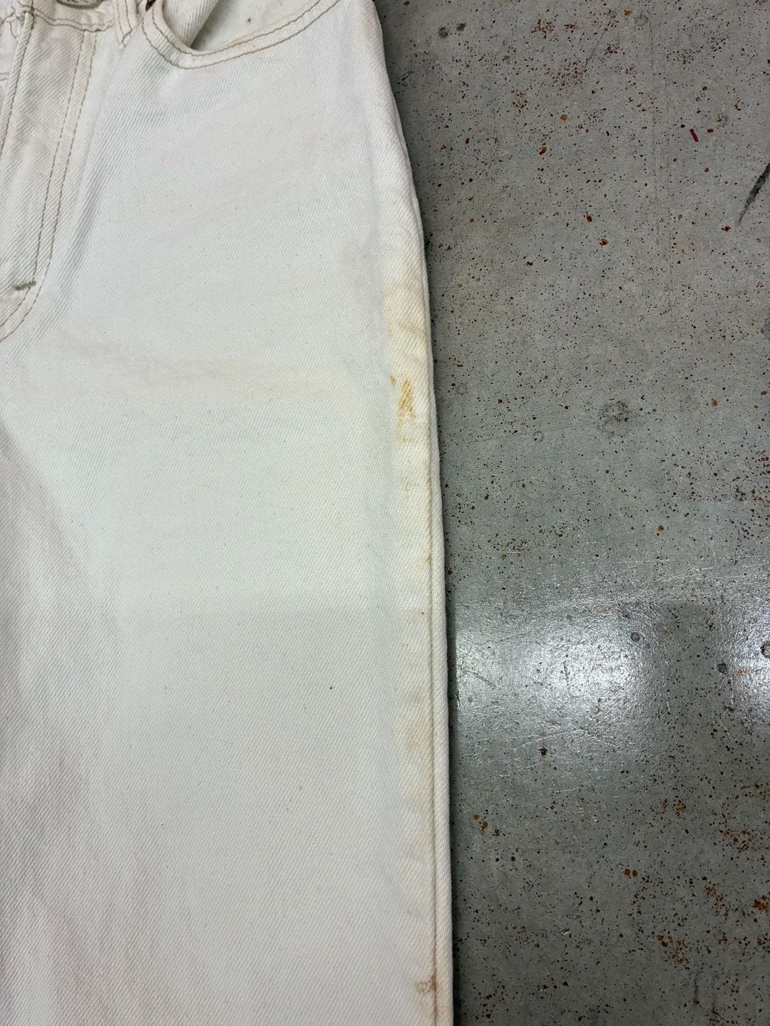 Levi's 512 Slim Fit Tapered Leg Jeans Size 5 MED White Vintage Denim 7