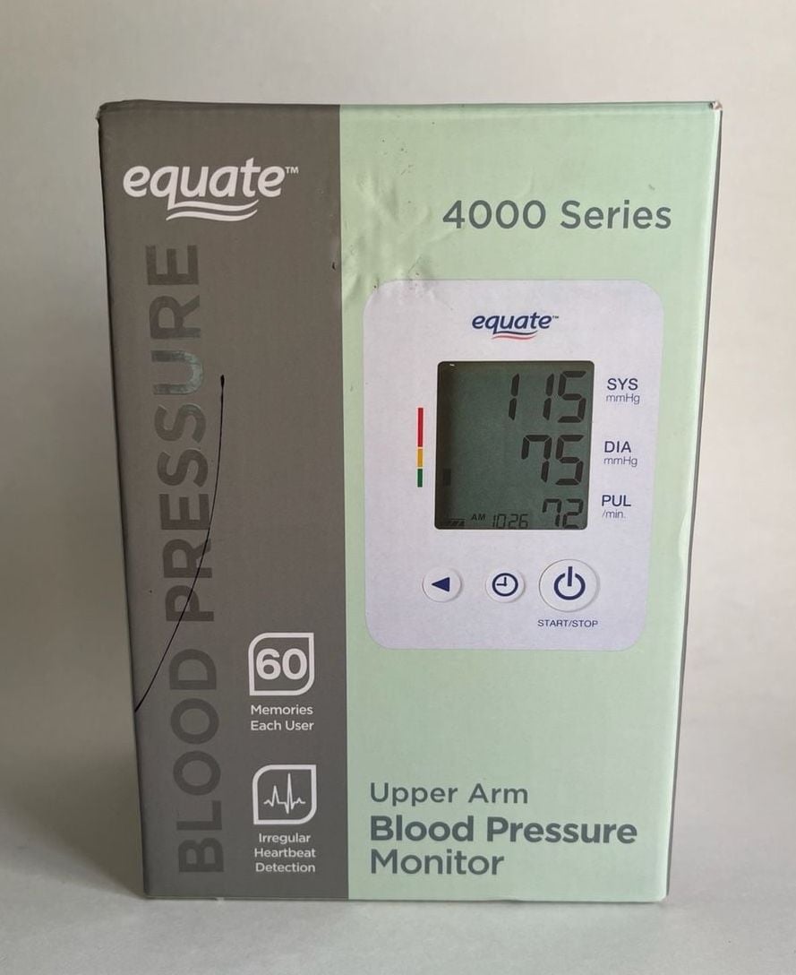 Equate 4000 Series Upper Arm Blood Pressure Monitor New in Box 1