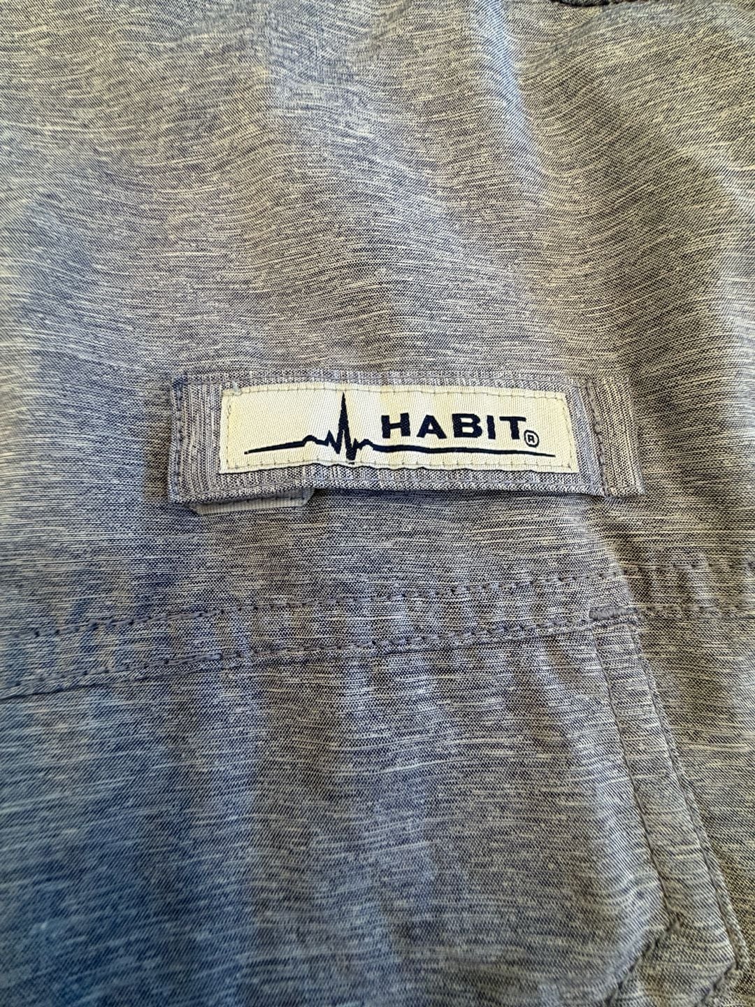 Habit Fishing Shirt Size 2XL Blue Button-Down Long Sleeve 6