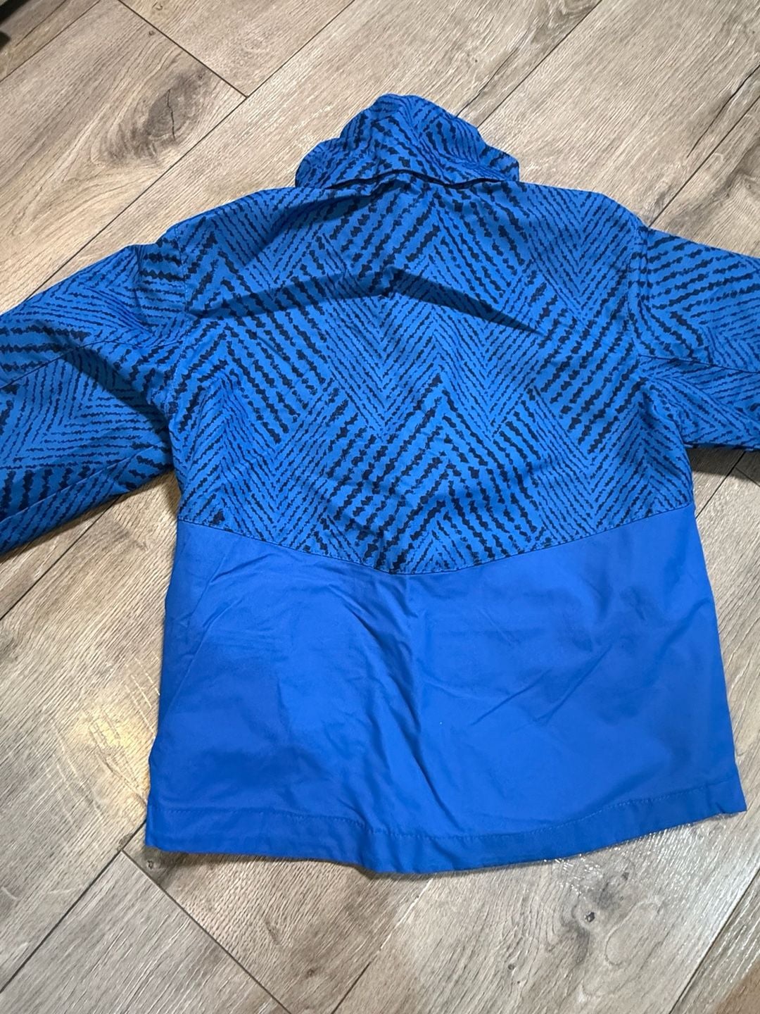 Kids Columbia Fleece Lined Winter Jacket Blue Printed Pattern xxs 4/5 T 3