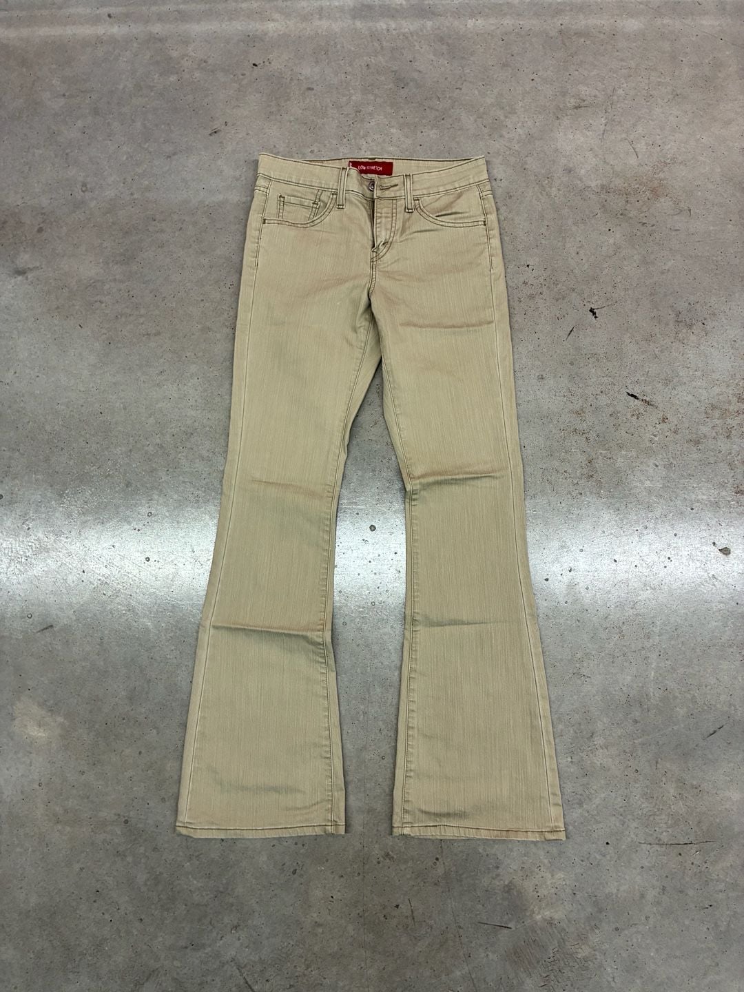 Levi's 519 Low Flare Jeans 5JR L=L Tan Low Stretch 2