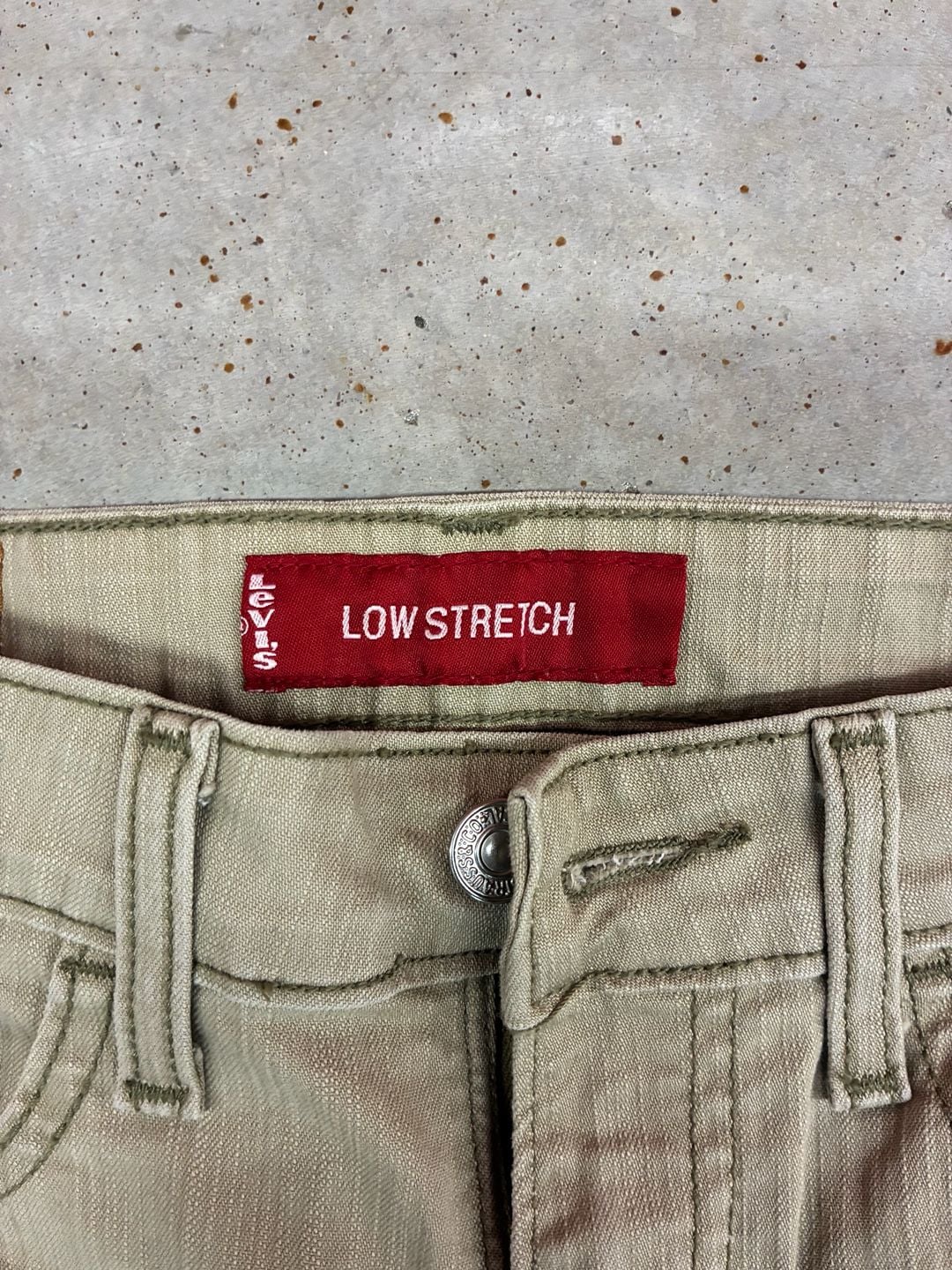 Levi's 519 Low Flare Jeans 5JR L=L Tan Low Stretch 4