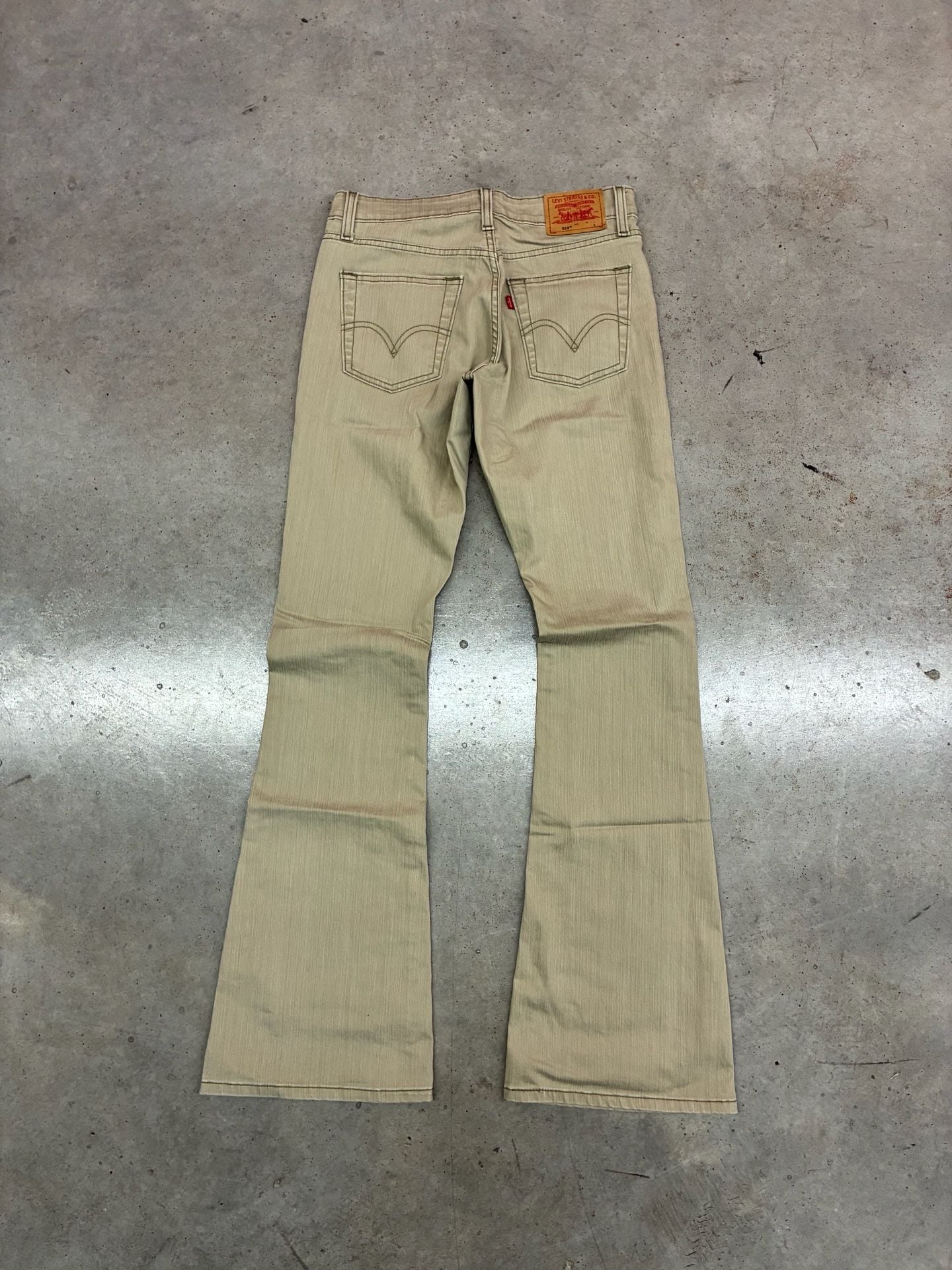 Levi's 519 Low Flare Jeans 5JR L=L Tan Low Stretch 11
