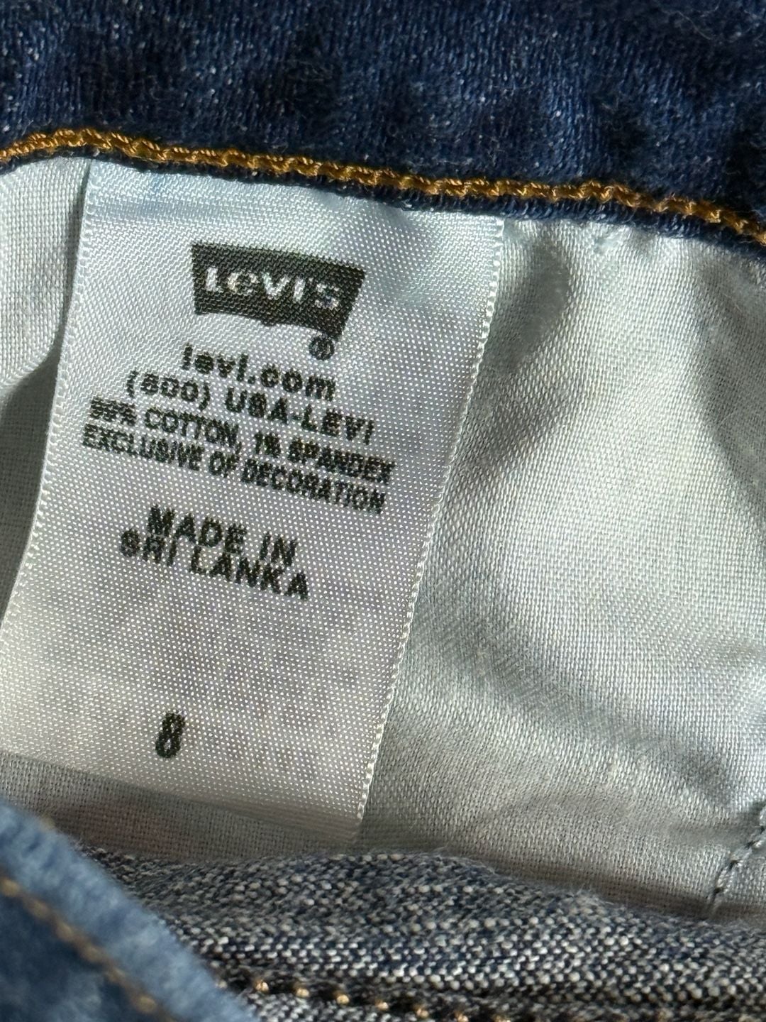 Levi's 545 Denim Shorts Size 28 Blue 7