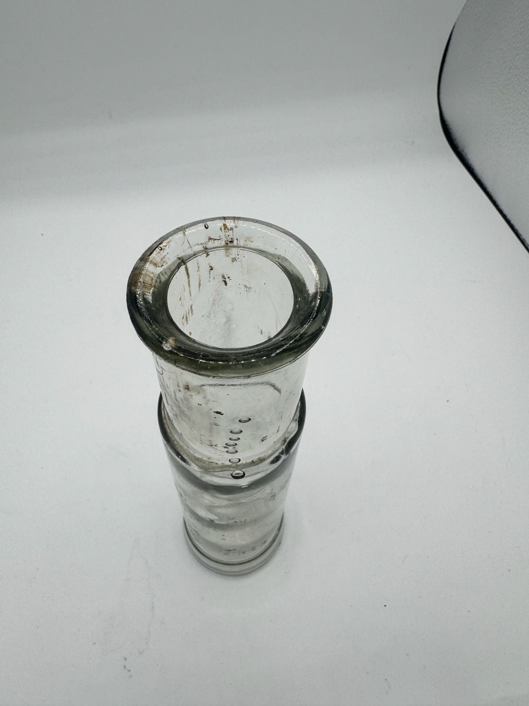 Vintage Clear Glass Laboratory Chemistry Cylinder Tube Vessel 2