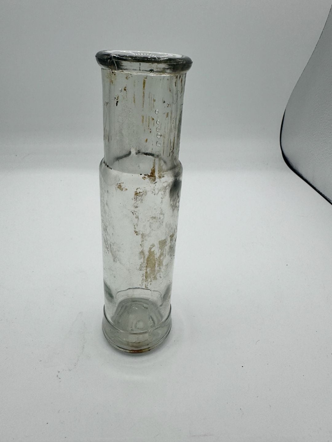 Vintage Clear Glass Laboratory Chemistry Cylinder Tube Vessel 3