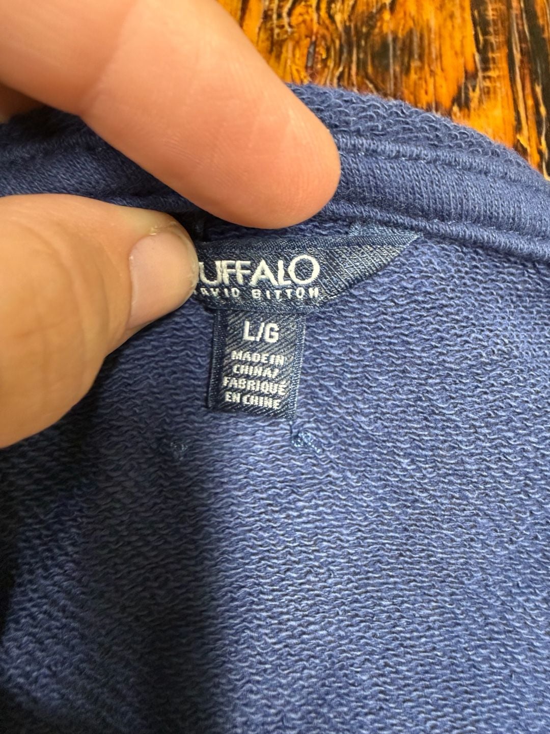 Buffalo David Bitton Short Sleeve T-Shirt Size L Blue 100% cotton 5