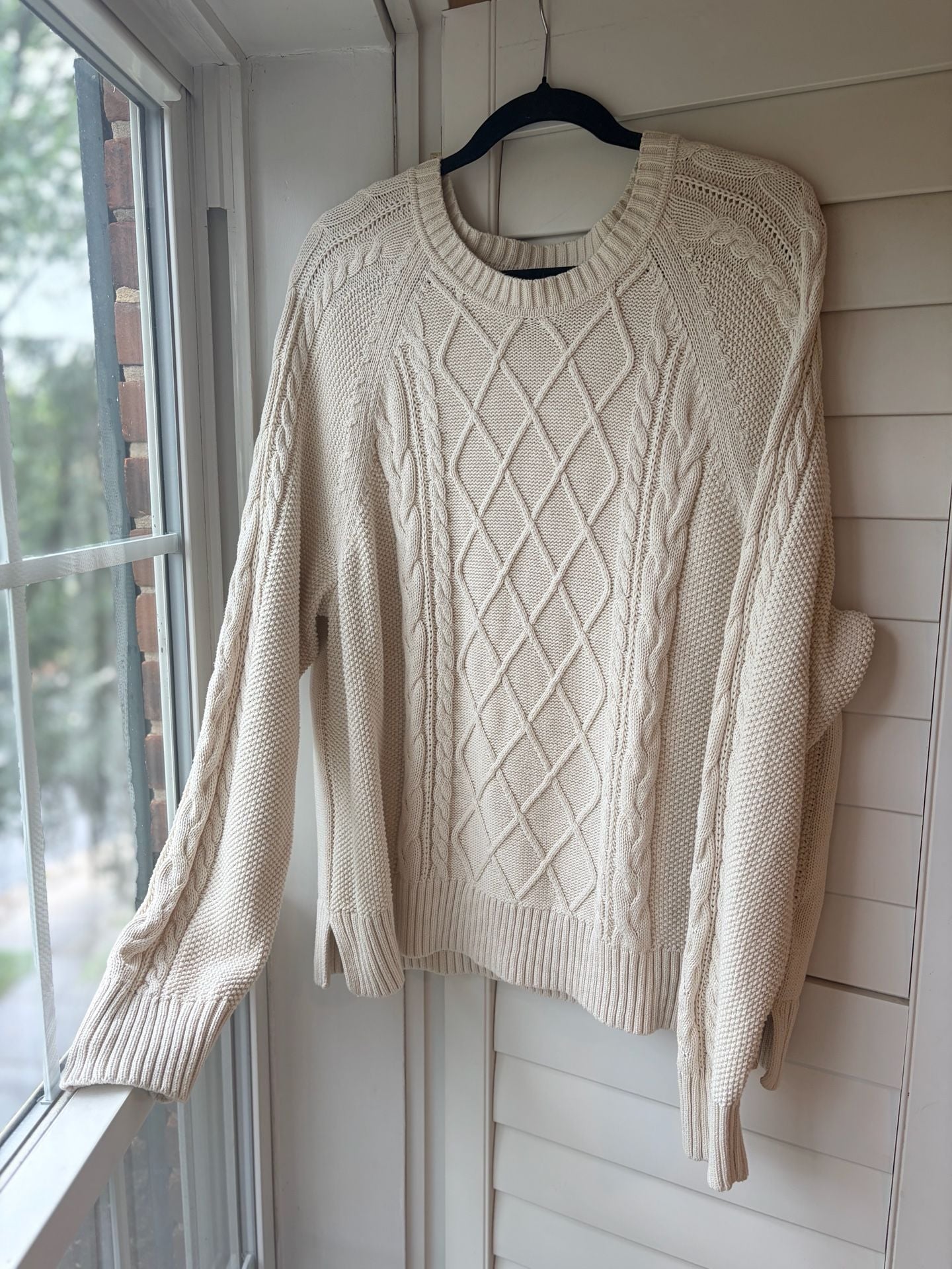 Gap Cable Knit Cotton Crewneck Sweater Collegiate Prep Fishermancore 3