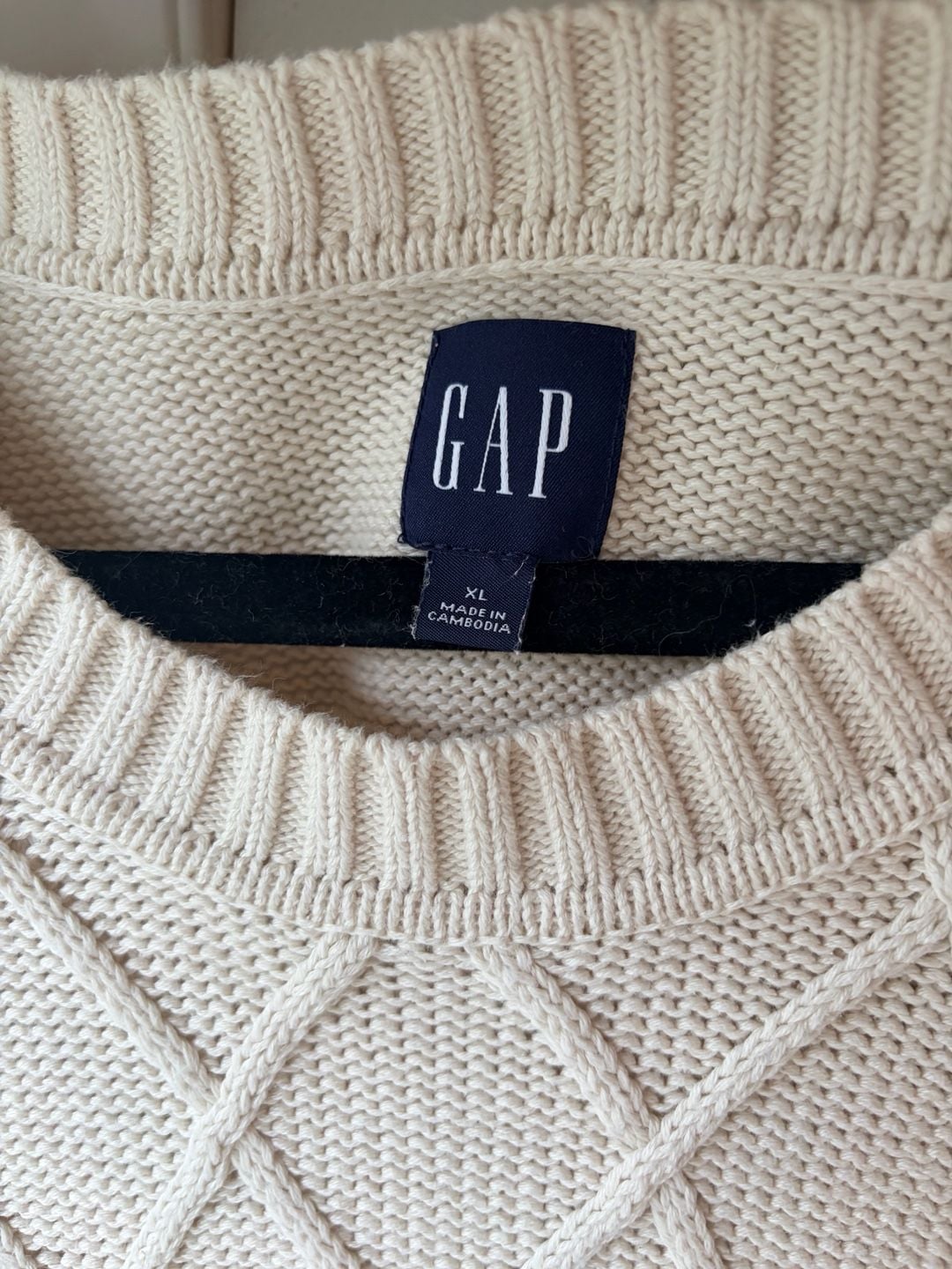 Gap Cable Knit Cotton Crewneck Sweater Collegiate Prep Fishermancore 5