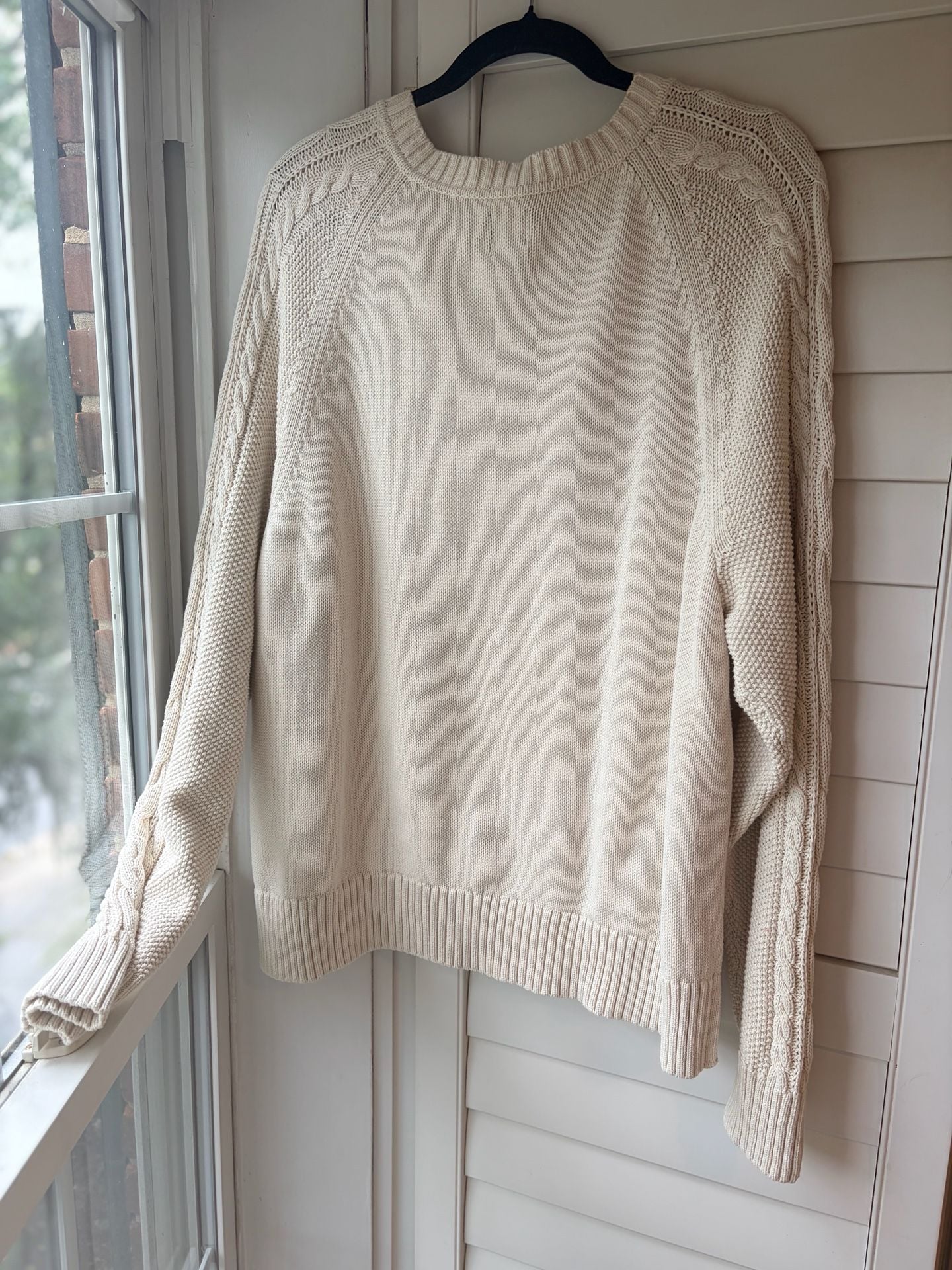 Gap Cable Knit Cotton Crewneck Sweater Collegiate Prep Fishermancore 6