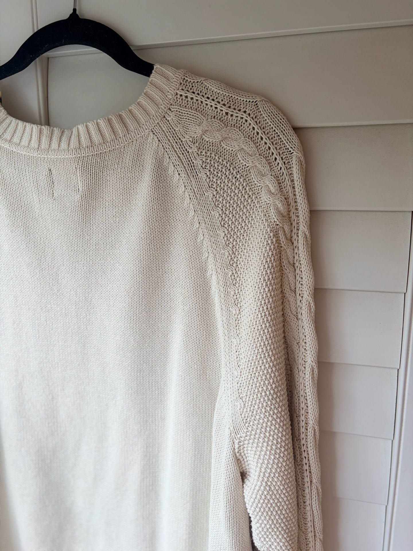 Gap Cable Knit Cotton Crewneck Sweater Collegiate Prep Fishermancore 7