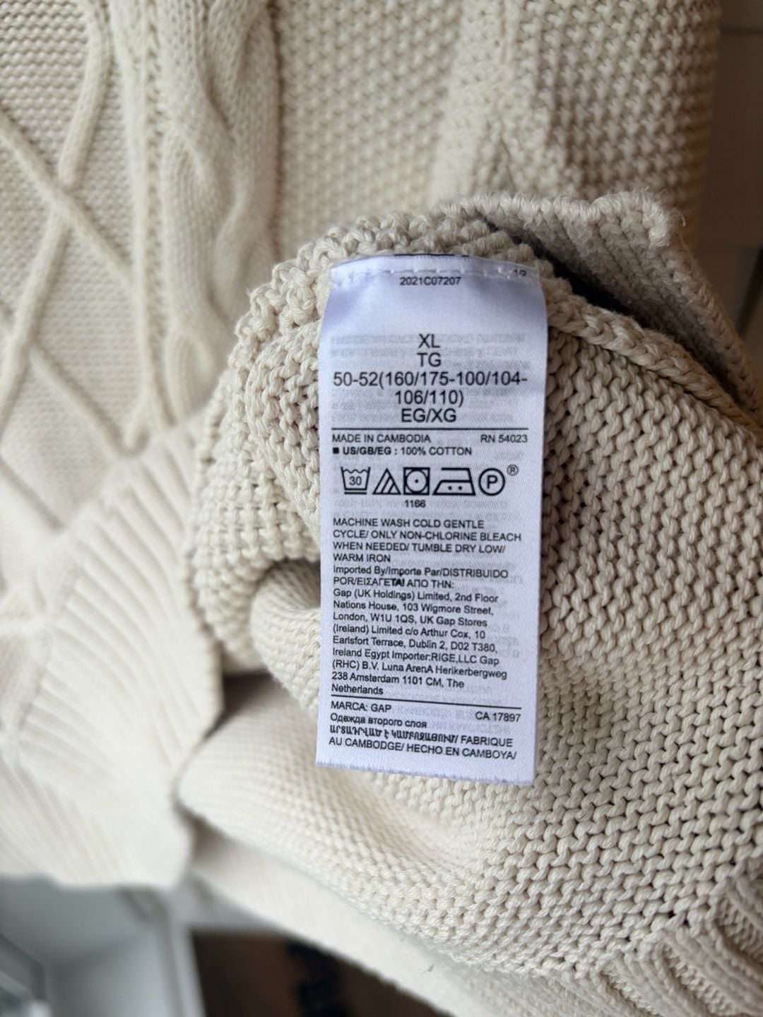 Gap Cable Knit Cotton Crewneck Sweater Collegiate Prep Fishermancore 9