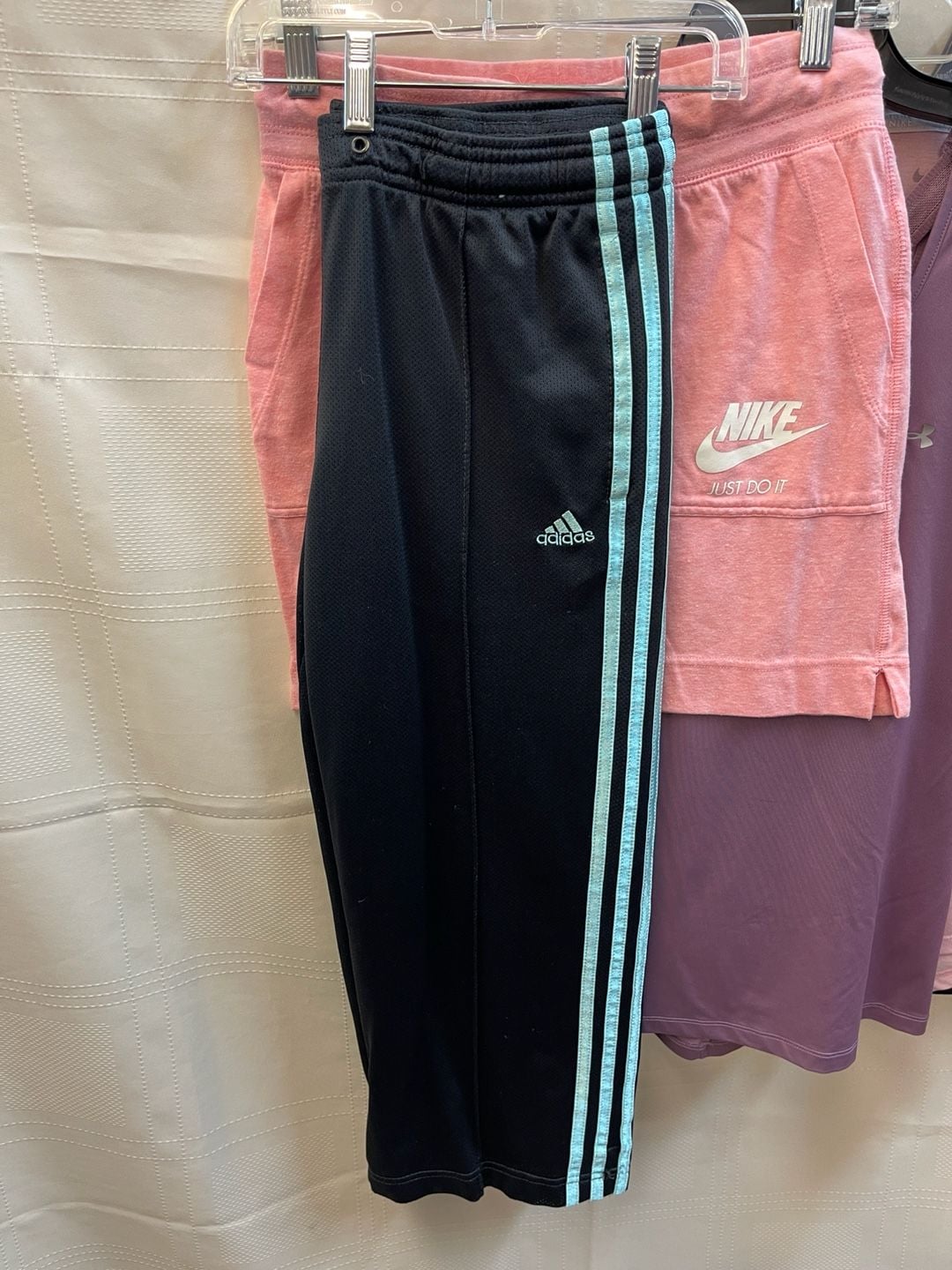 8pc Women’s XS 0-2 Nike Adidas Dri-FIT Logo Hoodie Tops Tanks Athletic Pants Shorts 4