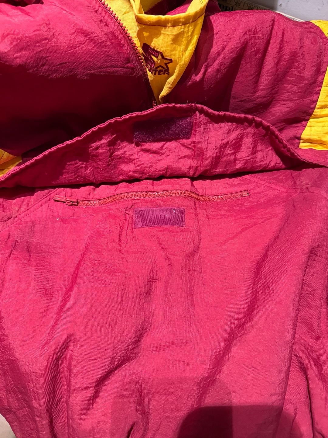 Starter NFL Washington Redskins Vintage Anorak Jacket Size M Burgundy 8