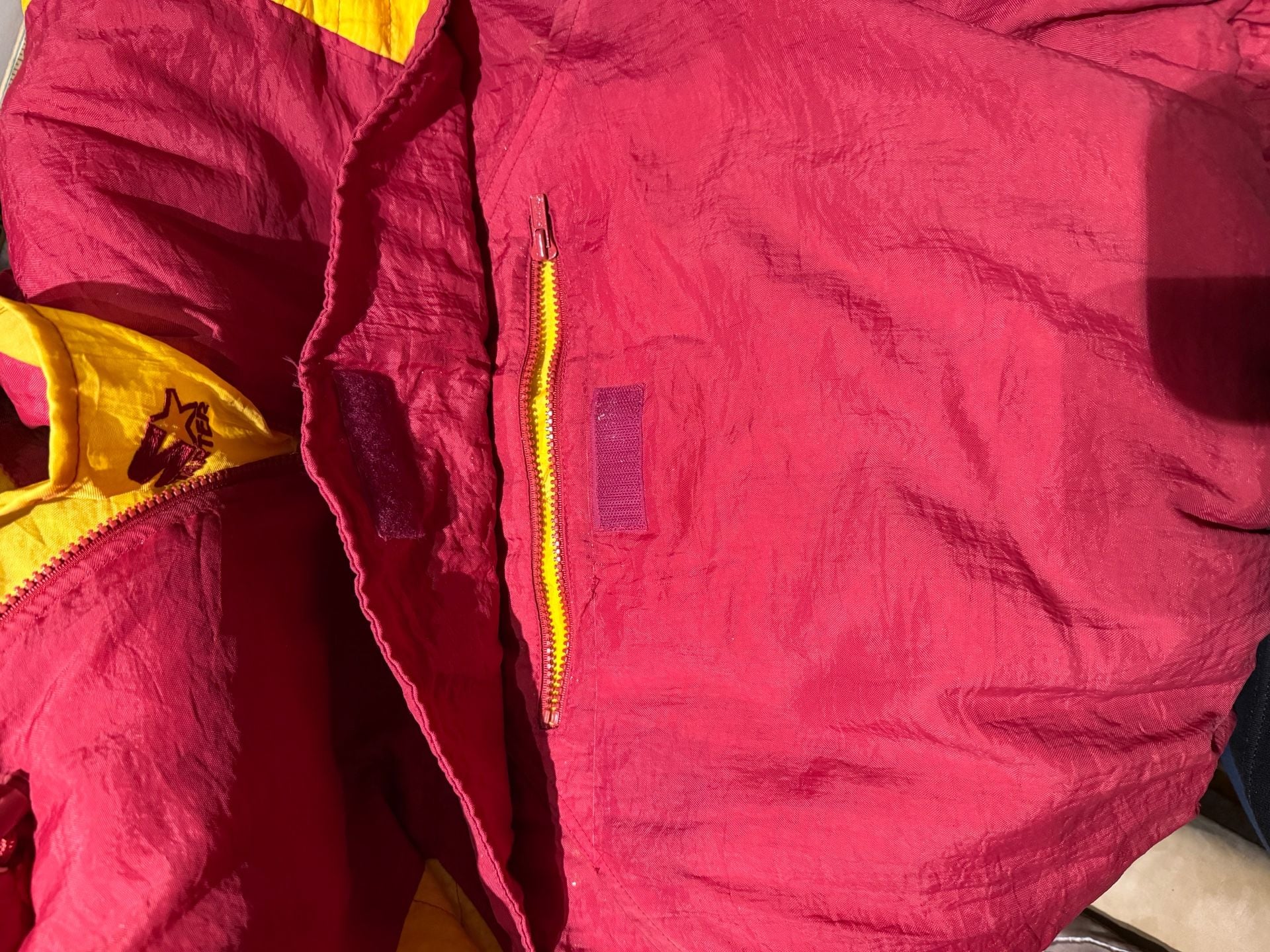 Starter NFL Washington Redskins Vintage Anorak Jacket Size M Burgundy 9