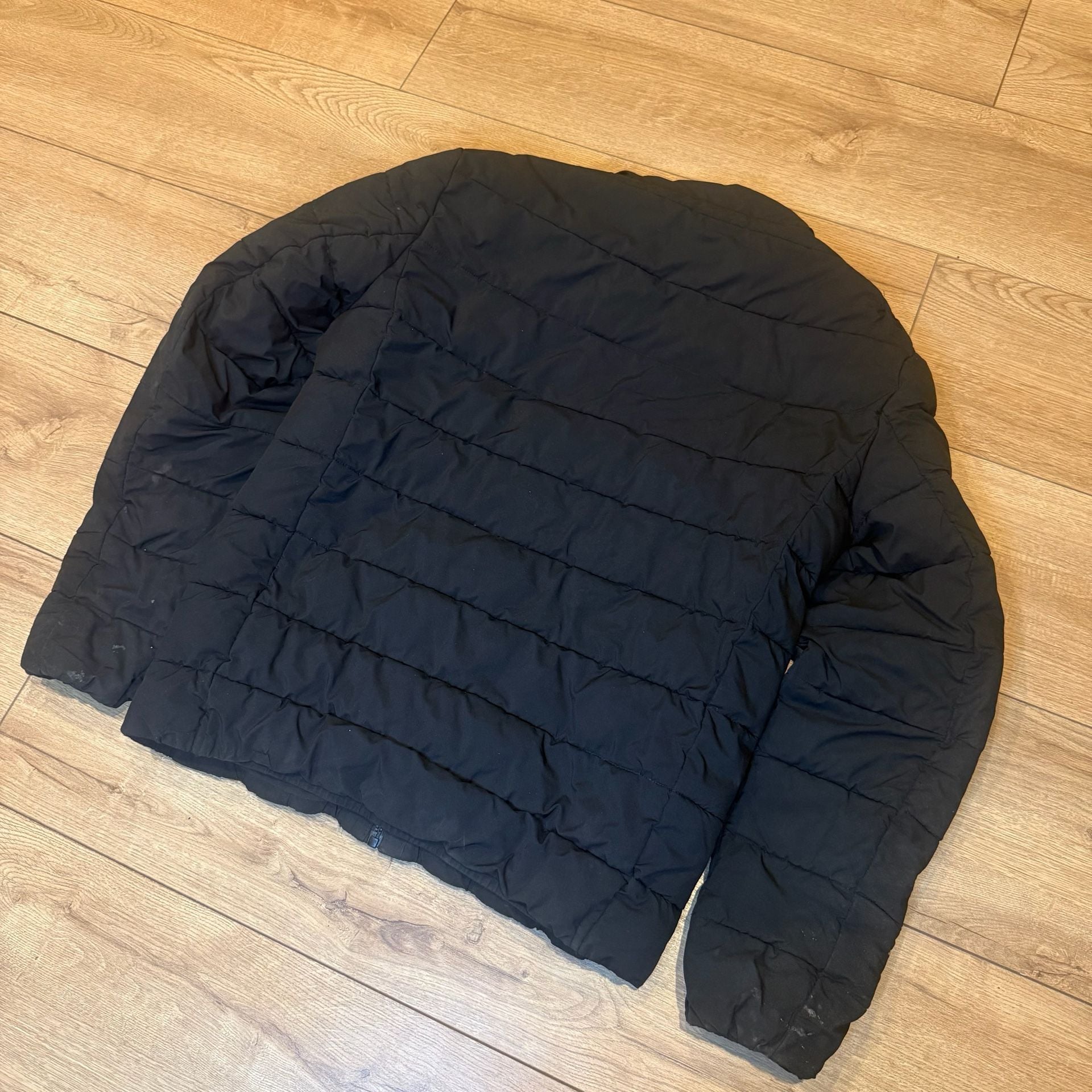 Calvin Klein Puffer Jacket Size M Black Quilted Full Zip Coat 5