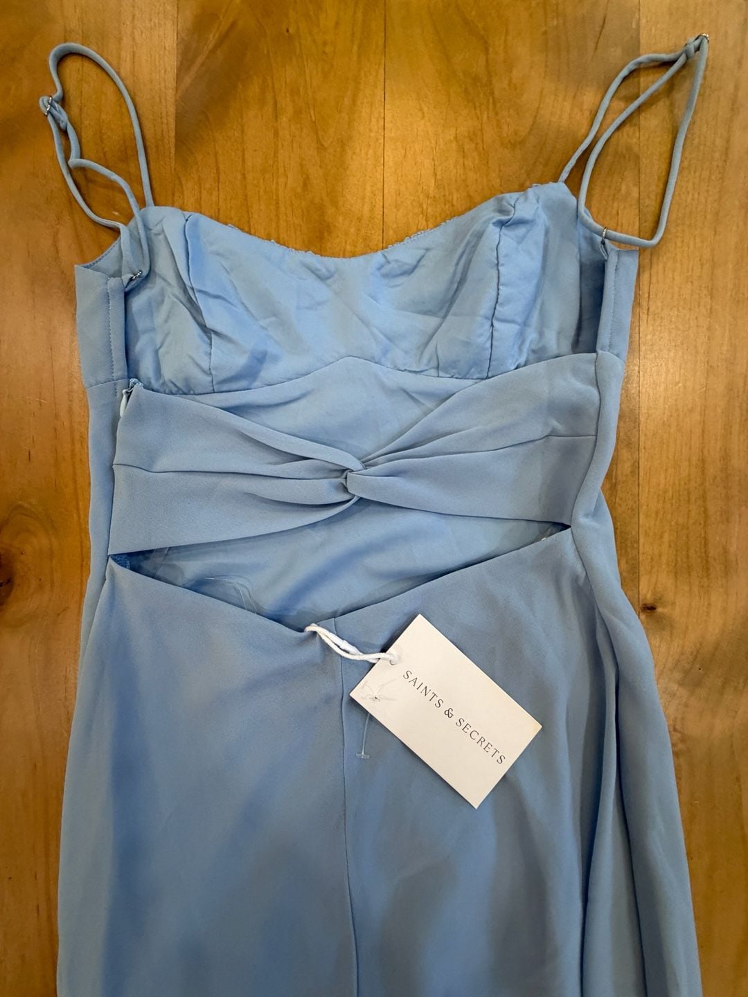Saints & Secrets Dress Light Blue Midi Size XS 4