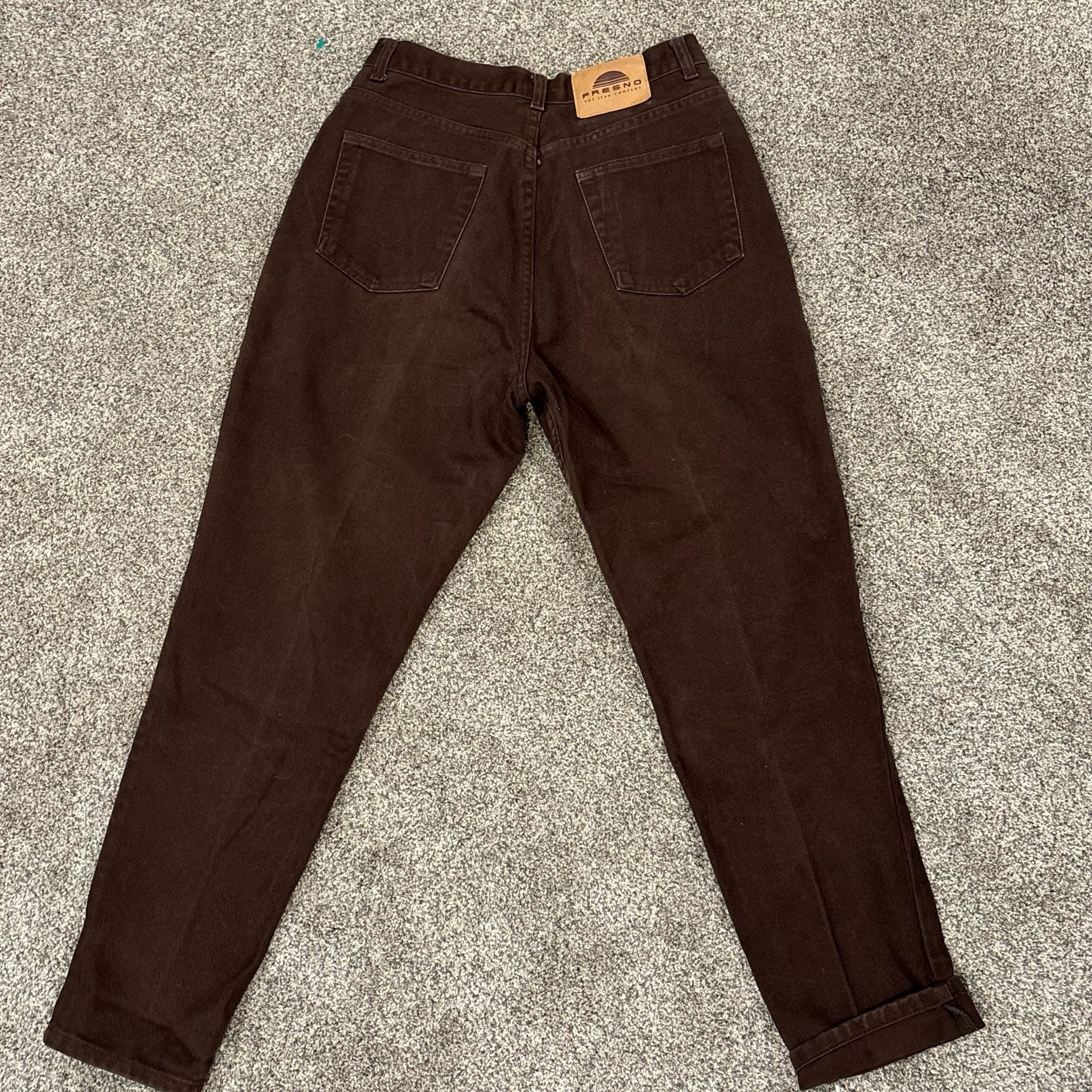 Fresno Western Brown Vintage High Waisted Mom Straight Leg jeans Size 10 P 5