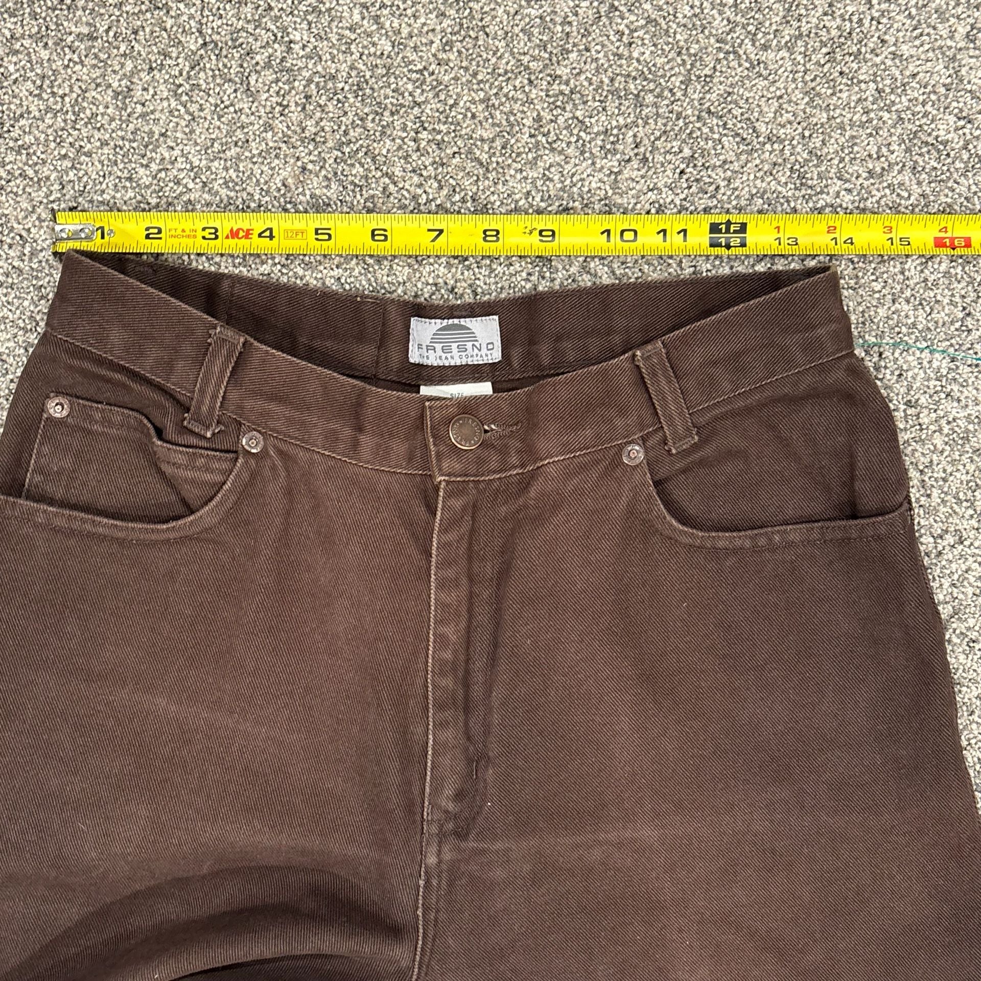Fresno Western Brown Vintage High Waisted Mom Straight Leg jeans Size 10 P 6