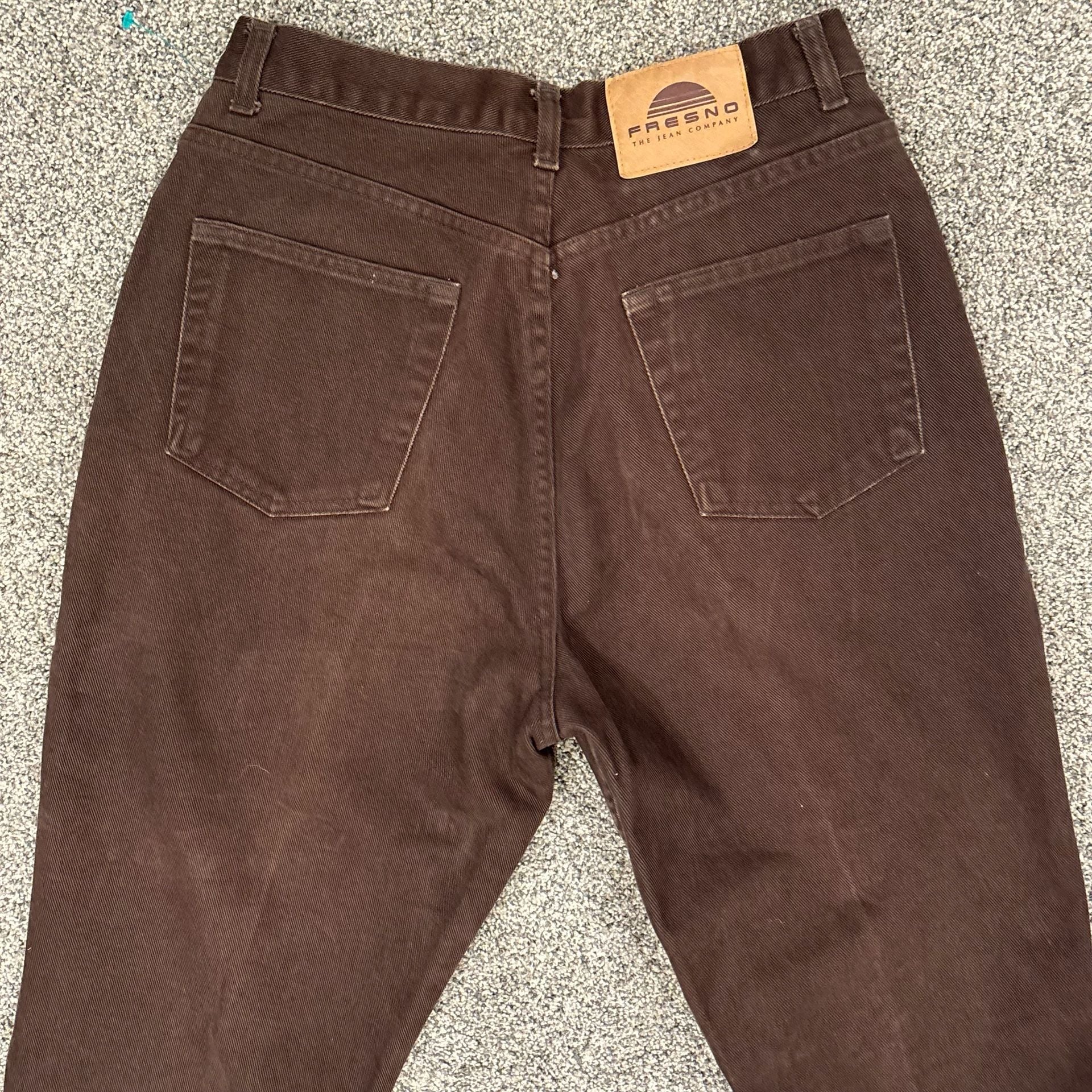 Fresno Western Brown Vintage High Waisted Mom Straight Leg jeans Size 10 P 10