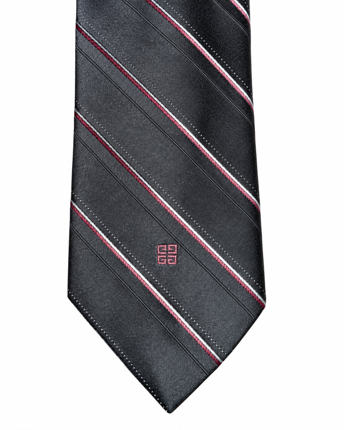 Givenchy Gentlemen Paris Striped Tie Navy Red Designer Logo ..., 1