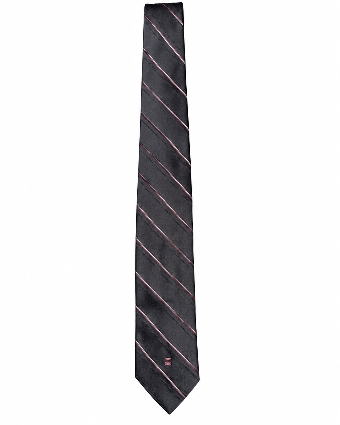 Givenchy Gentlemen Paris Striped Tie Navy Red Designer Logo ..., 2