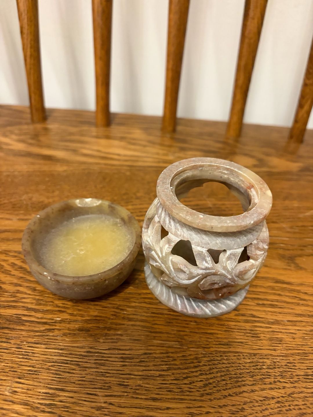 Handcrafted Carved Soapstone Oil Burner and Aroma Diffuser 3