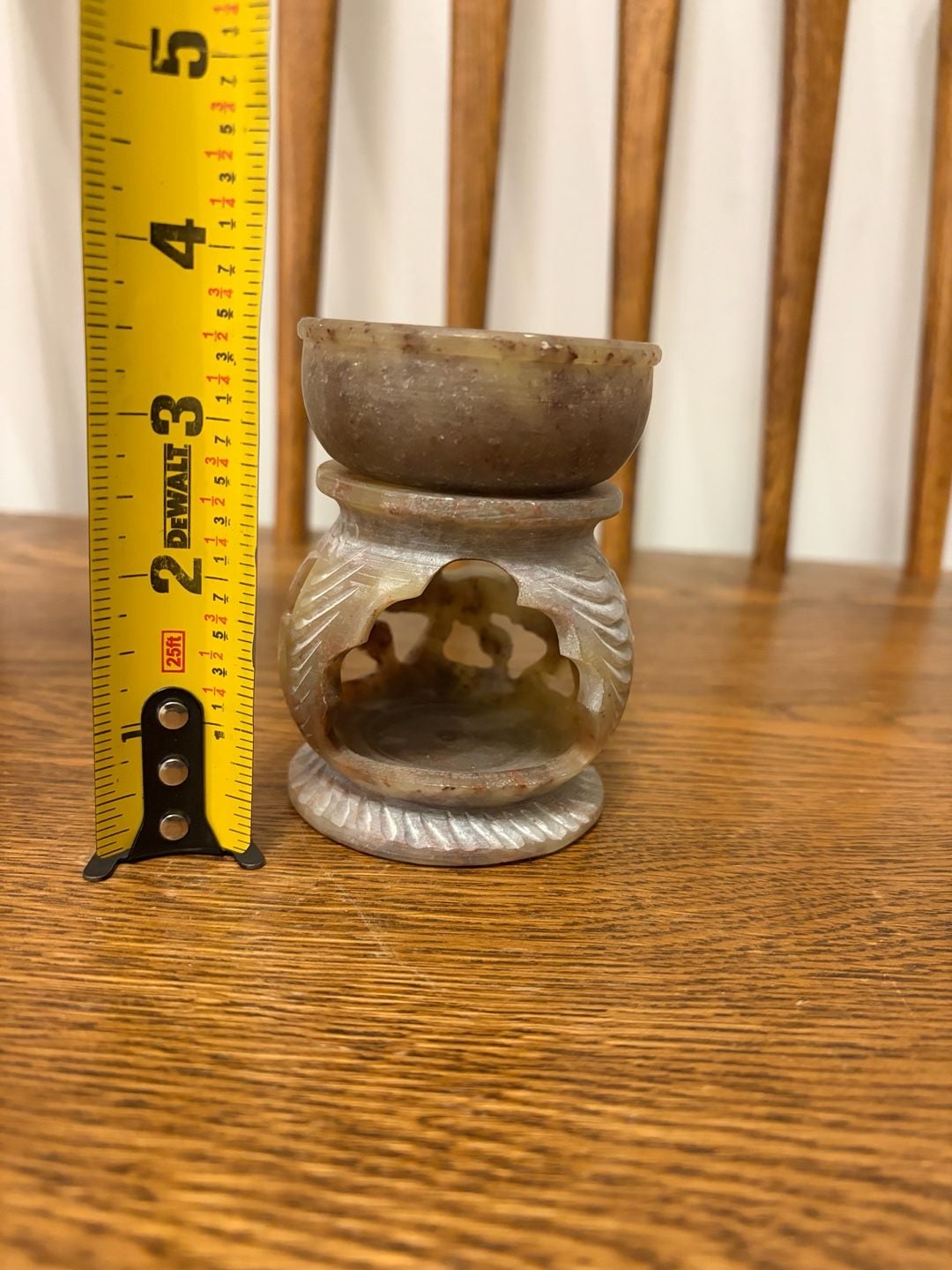 Handcrafted Carved Soapstone Oil Burner and Aroma Diffuser 6