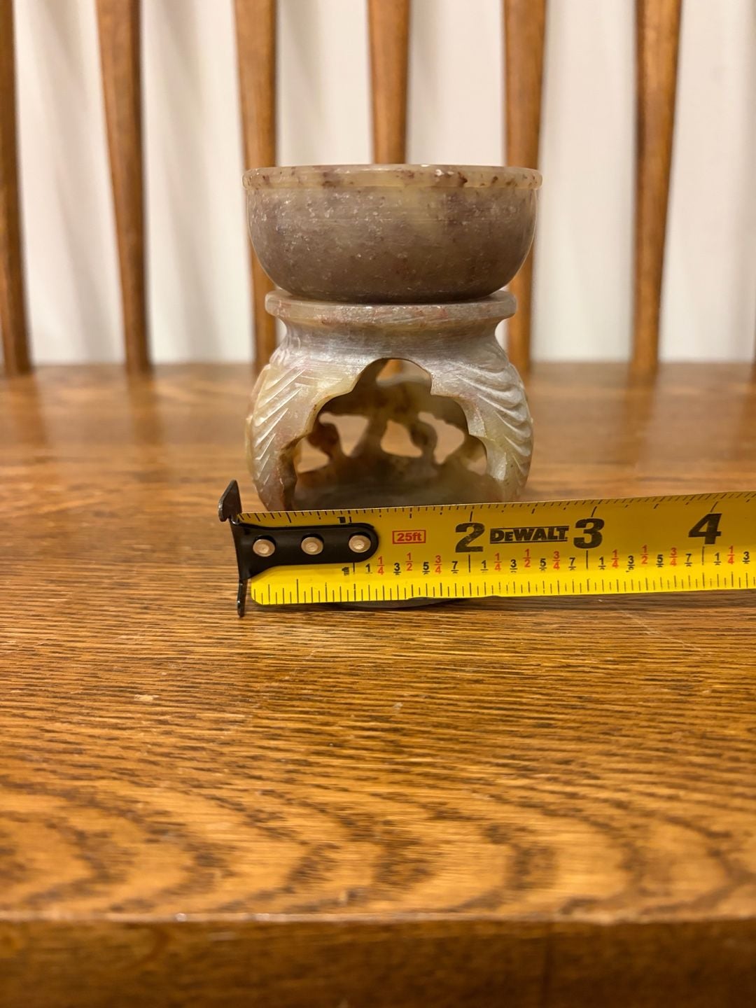 Handcrafted Carved Soapstone Oil Burner and Aroma Diffuser 7