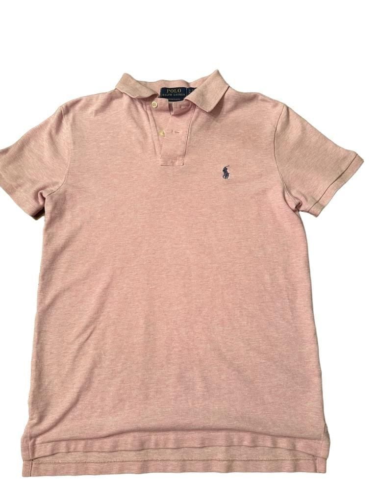 Polo Ralph Lauren Custom Slim Fit Polo Shirt Size S Pink h1602 2