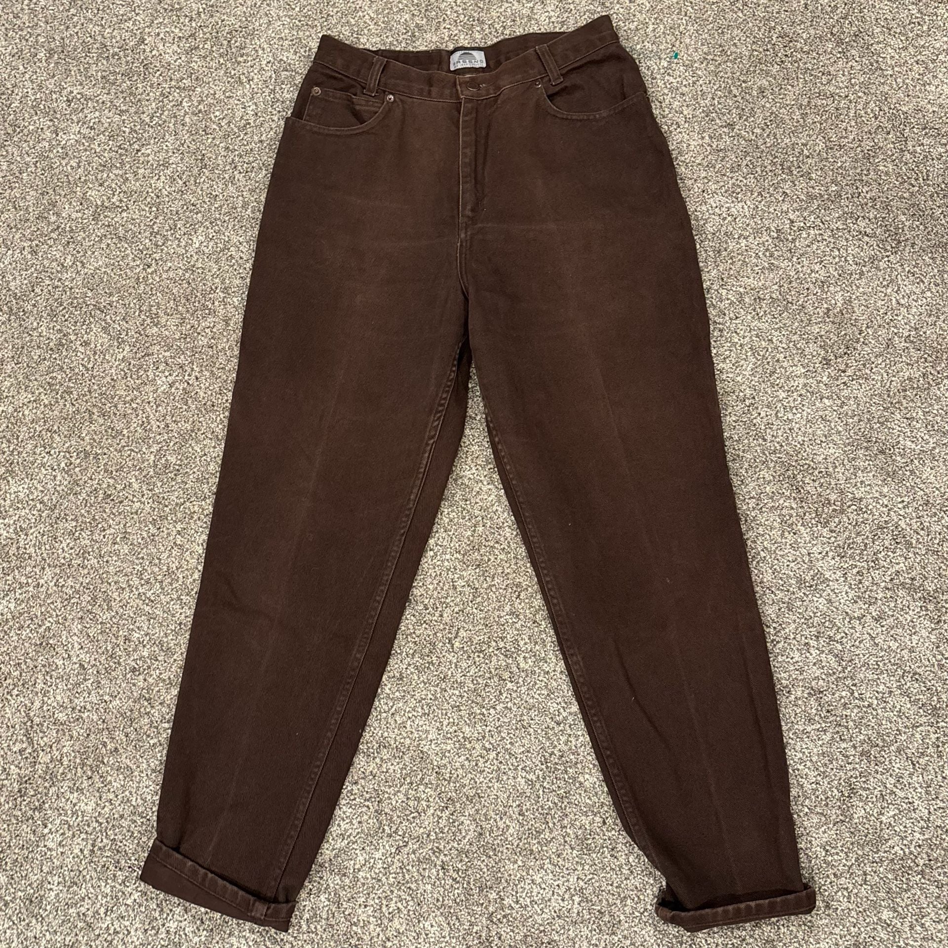 Fresno Western Brown Vintage High Waisted Mom Straight Leg jeans Size 10 P 3