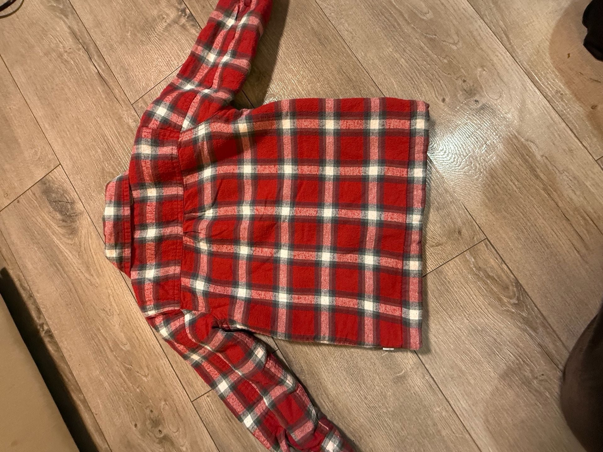 Tommy Bahama Sherpa Lined Plaid Jacket Size 4T Red 7