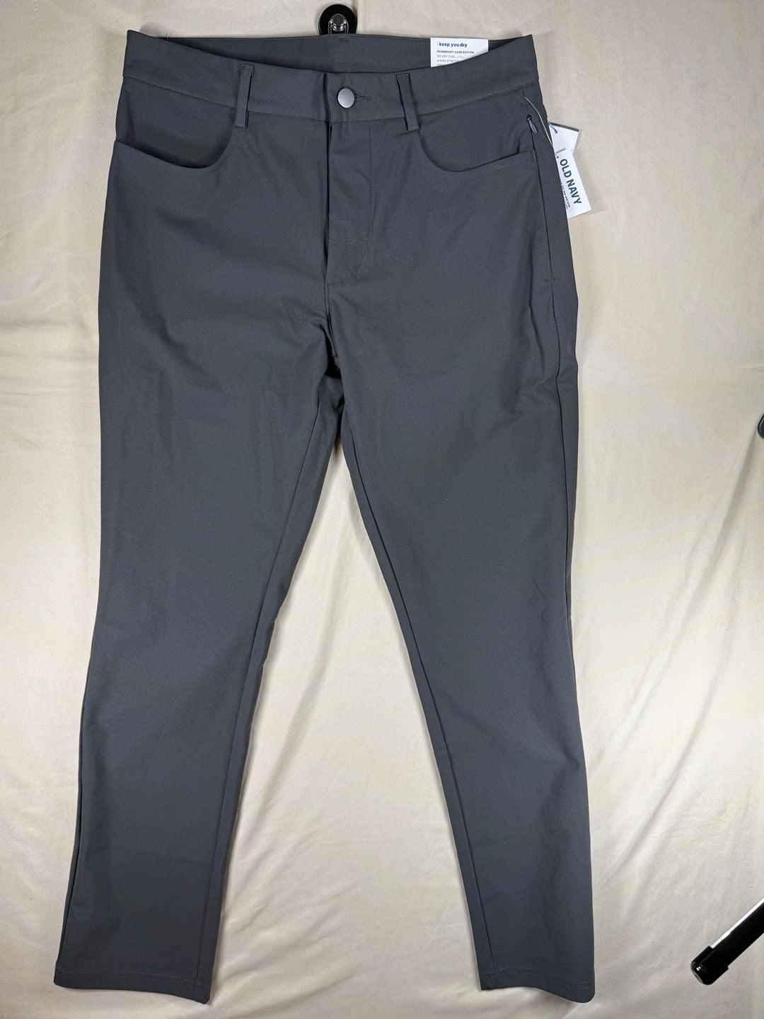 Old Navy Tech Hybrid Slim Pants 30x30 Gray Go-Dry Cool 2