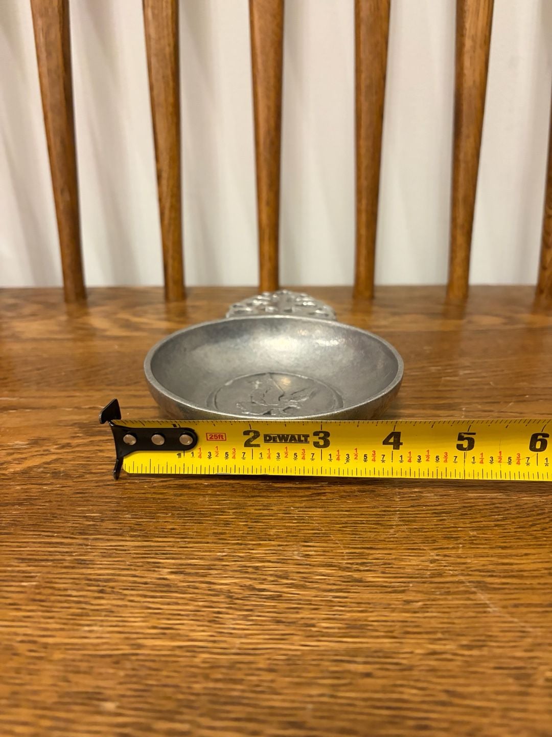 RWP Wilton Pewter Eagle Trinket Dish Pierced Handle 3