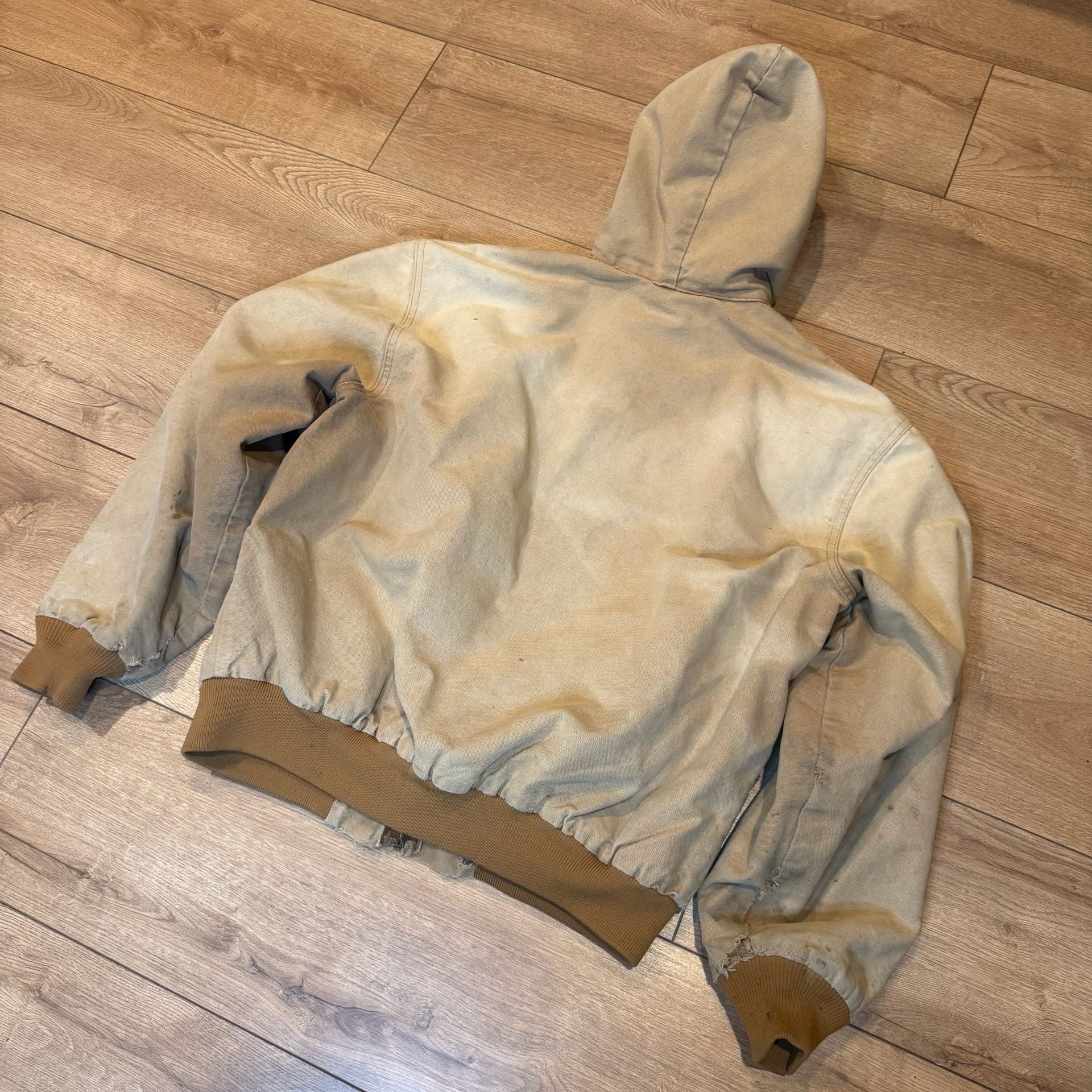 Walls Zero-Zone Canvas Hooded Work Jacket Tan Size Large Tall 2